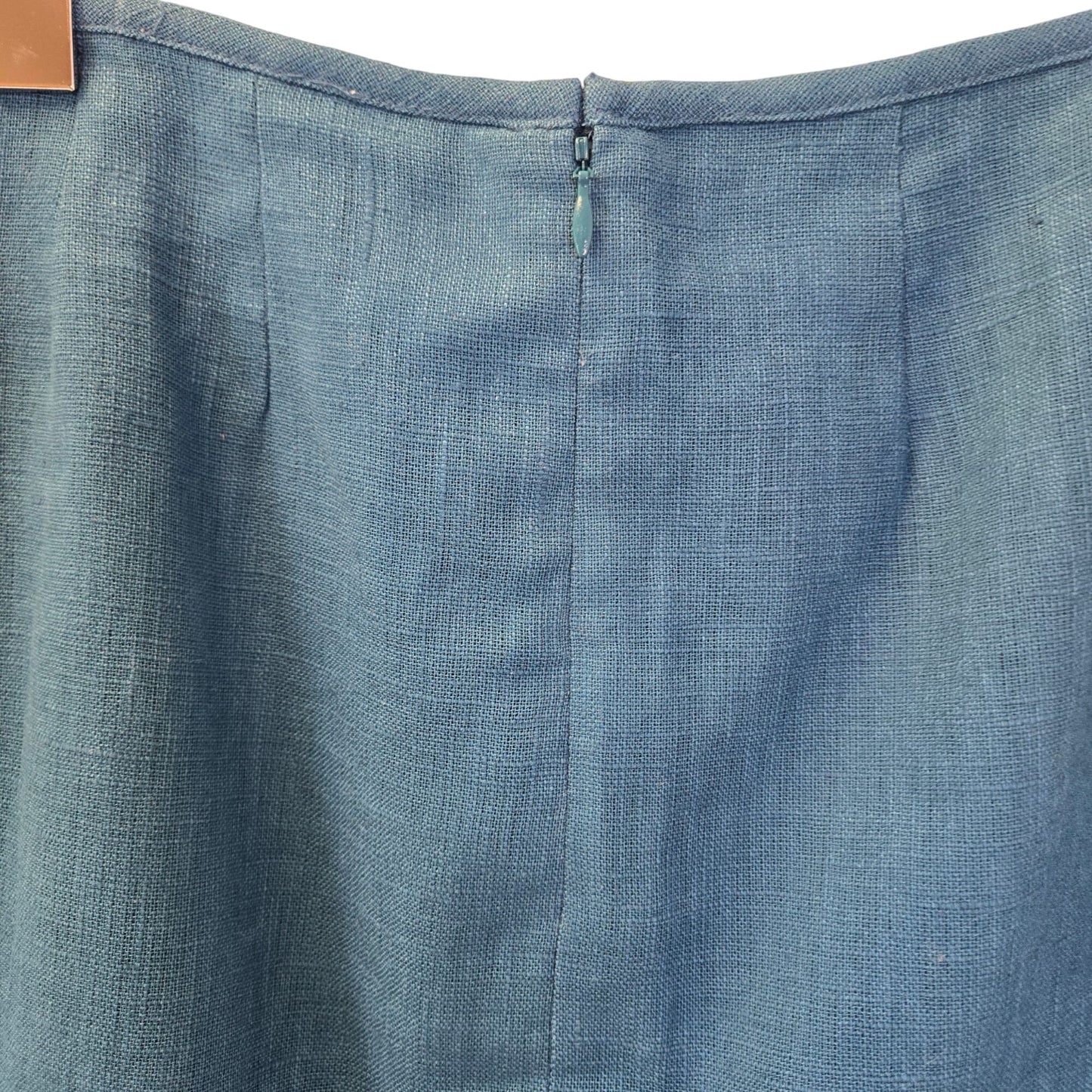 NWT Harve Benard 100% Linen A-Line Midi Skirt Size 6