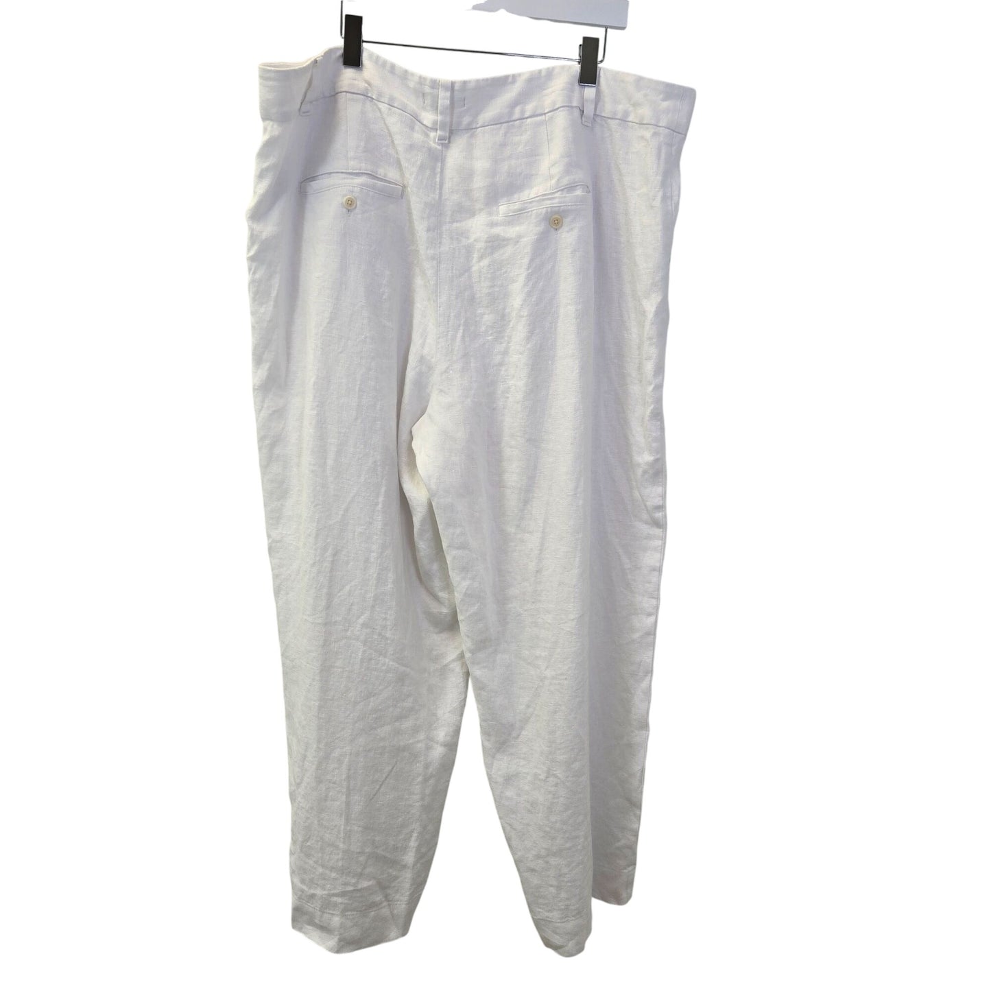 NWT Madewell The Harlow Wide Leg Linen Pants Size 14