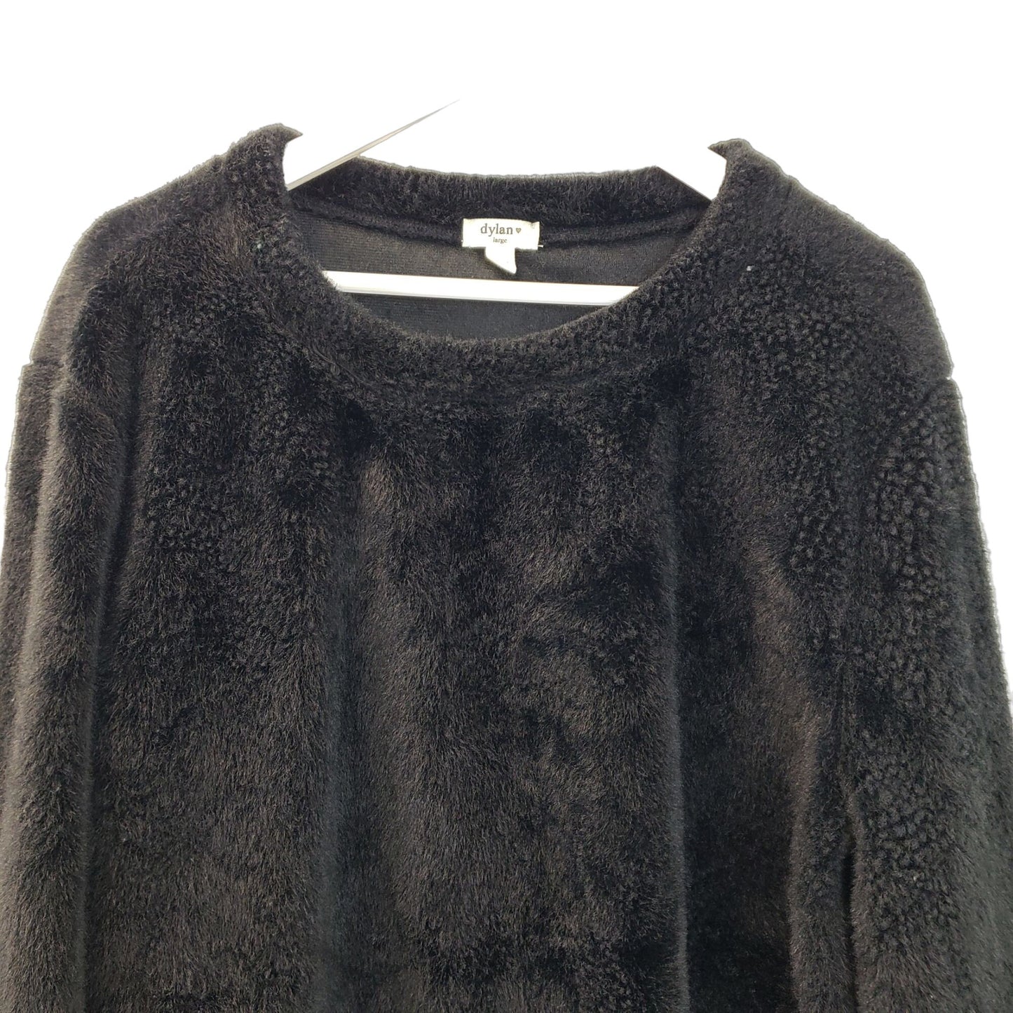 Dylan Faux Fur Crewneck Sweatshirt Size Large