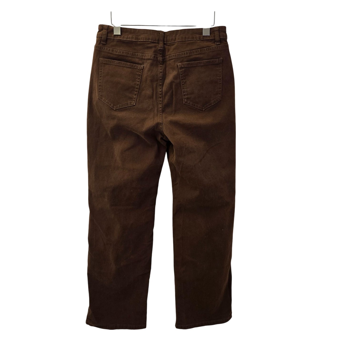 Cider High Rise Front Pocket Straight Leg Trouser Pants Size Large