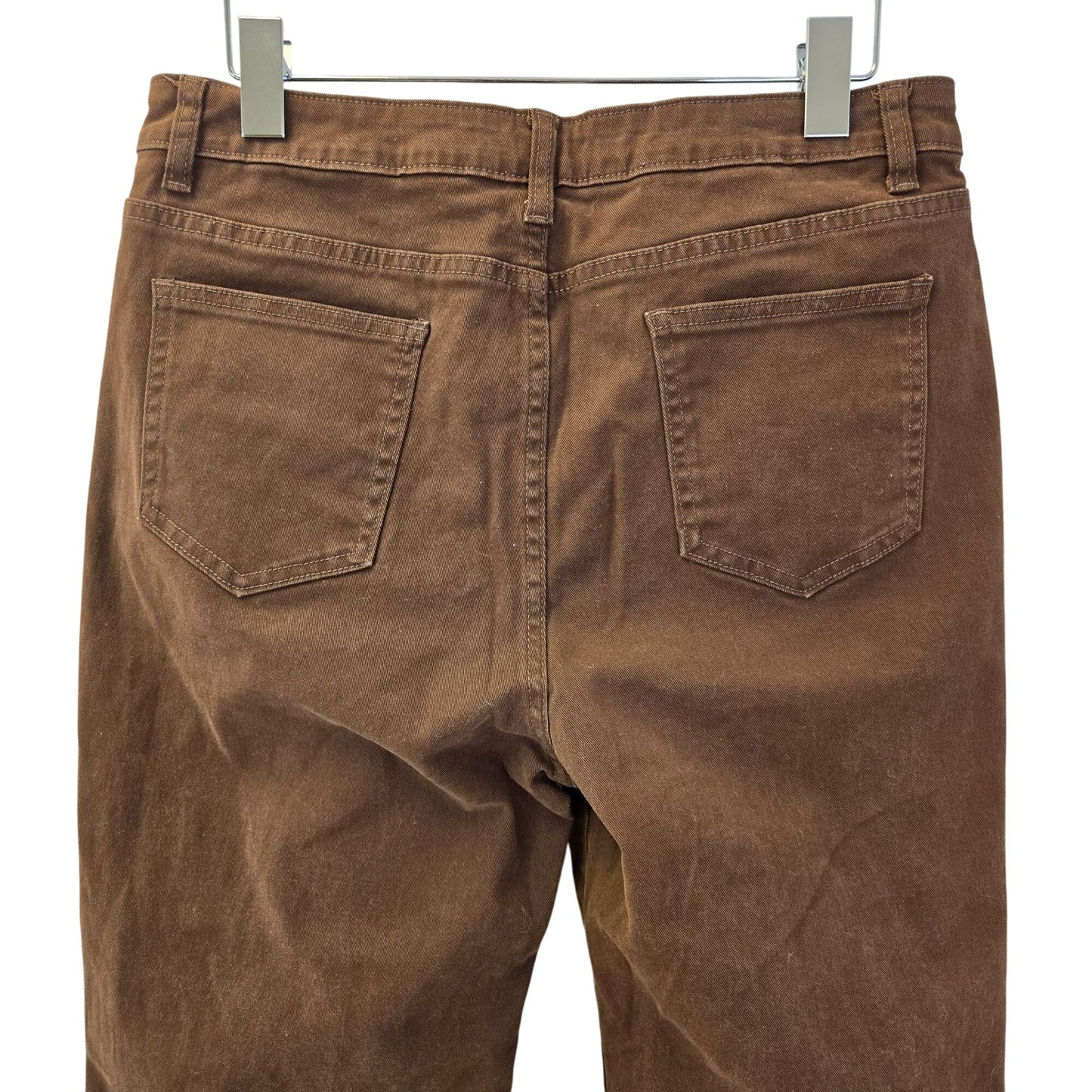 Cider High Rise Front Pocket Straight Leg Trouser Pants Size Large