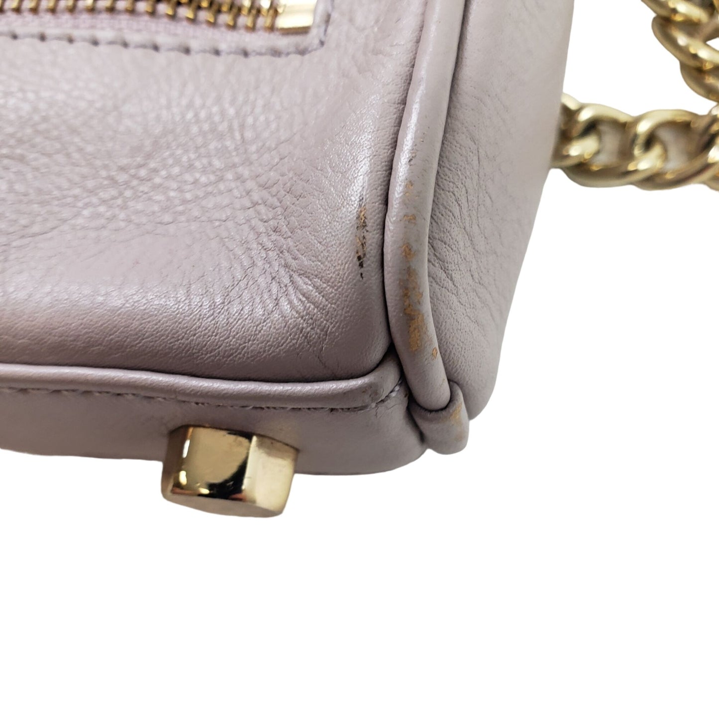 Rebecca Minkoff Leather Zipper Accent Crossbody Bag