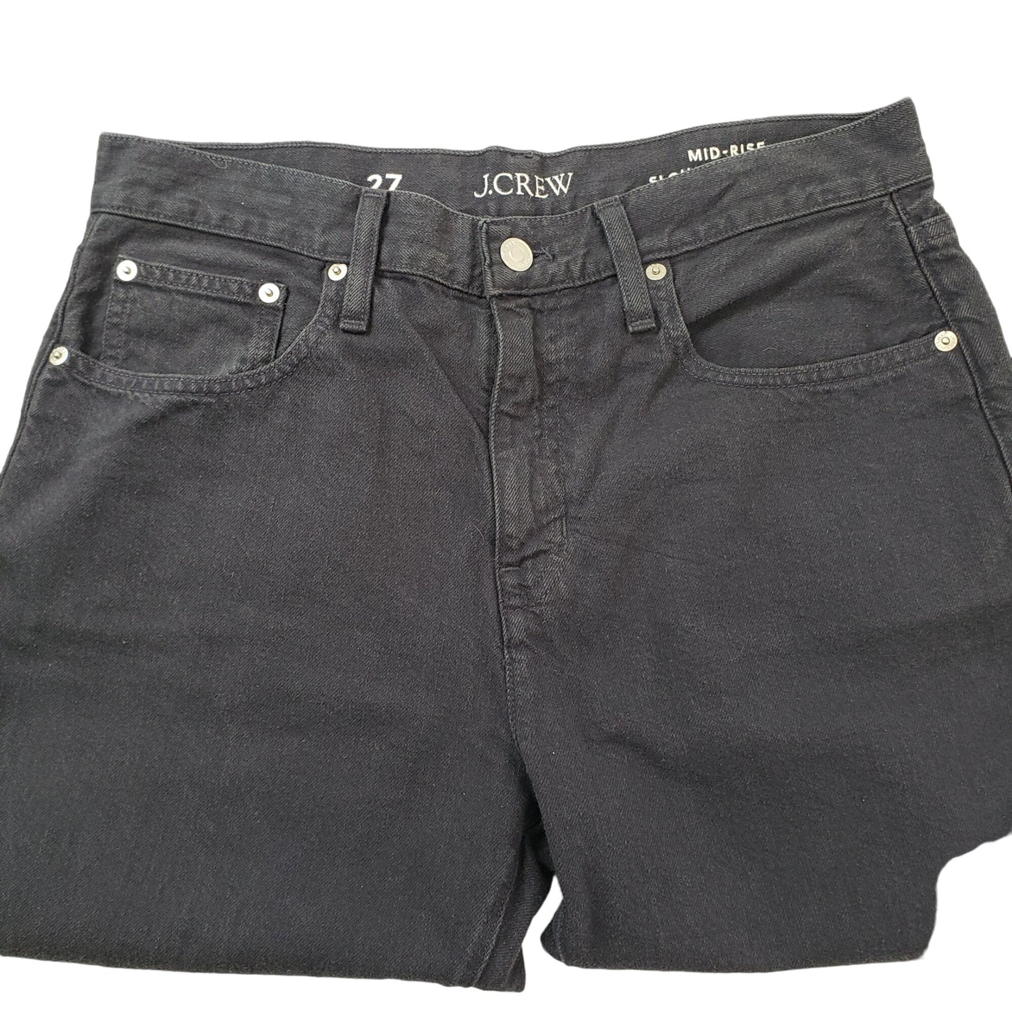 J. Crew Mid-Rise Slouchy Straight Leg Jeans Size 27