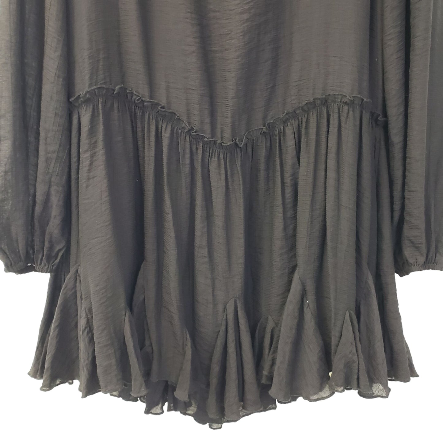 NWT Blue Ivy Ruffle Hem Mini Dress Size Medium *Missing Belt*