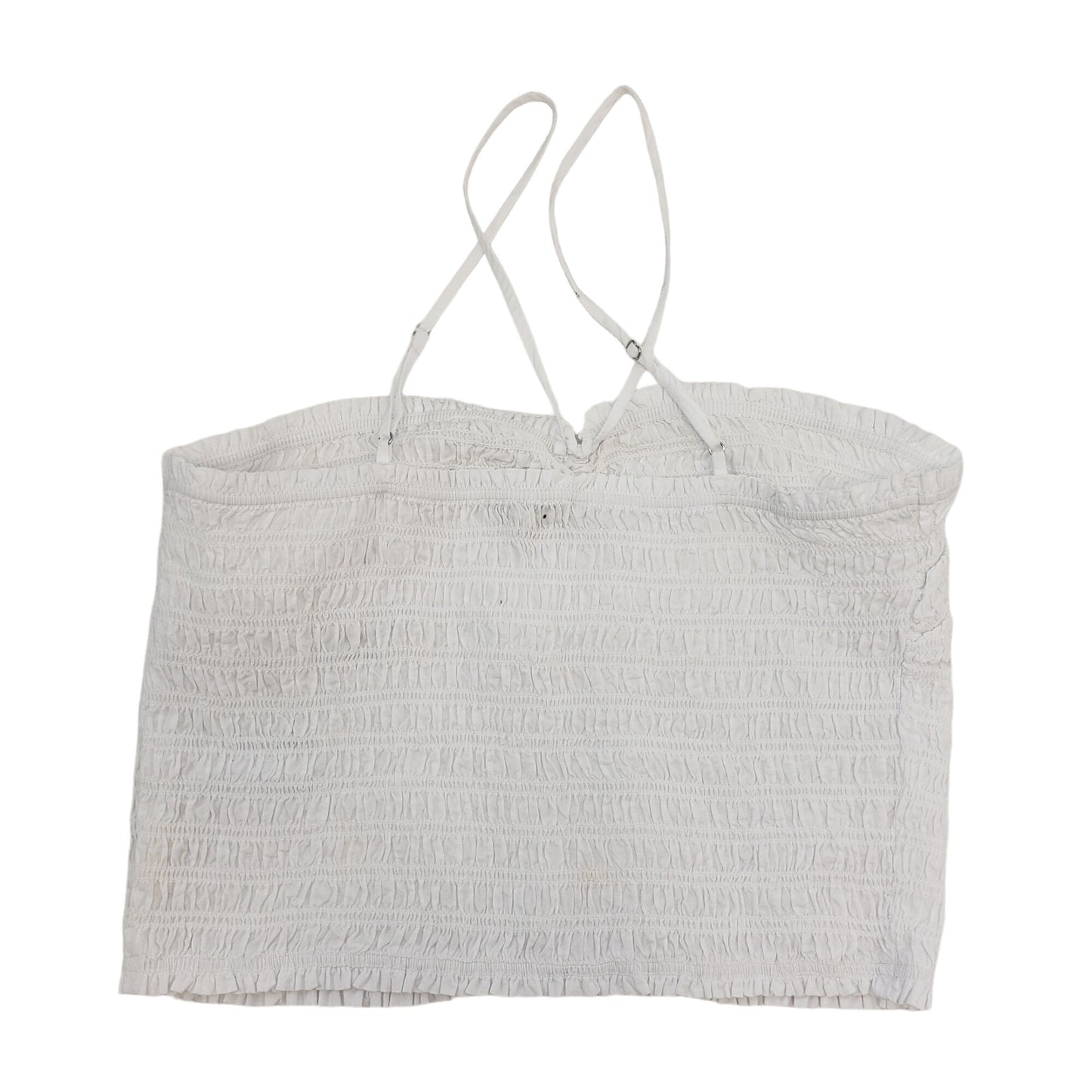 NWT Madewell Lexi Crinkle Poplin Smocked Cami Top Size M
