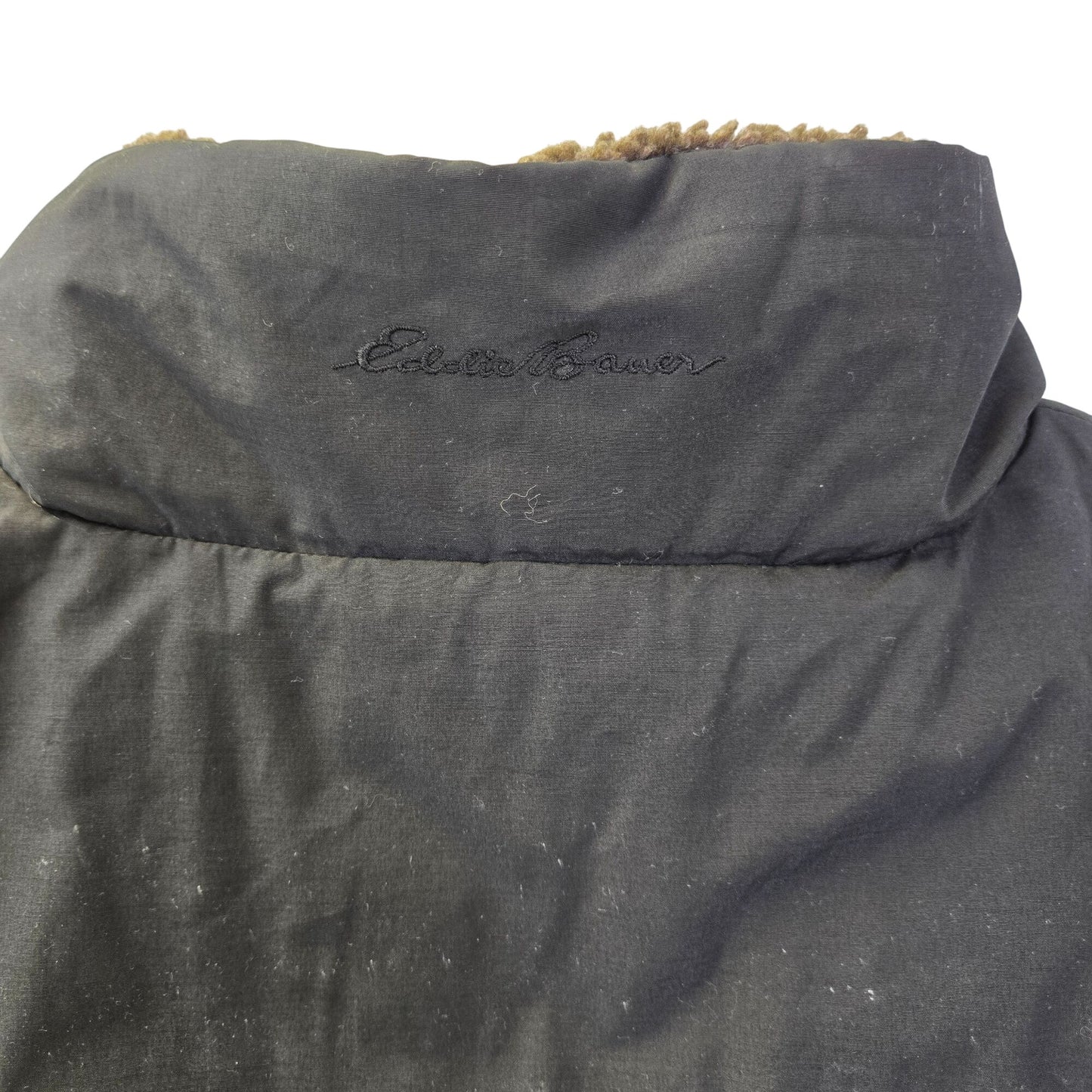 Eddie Bauer Quilted Goose Down Filled Vest Jacket Size XL