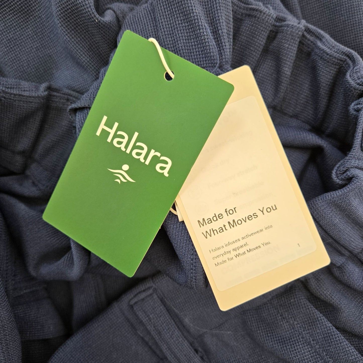 NWT Halara Flex™ High Waisted Pocket Wide Leg Waffle Work Pants Size XL