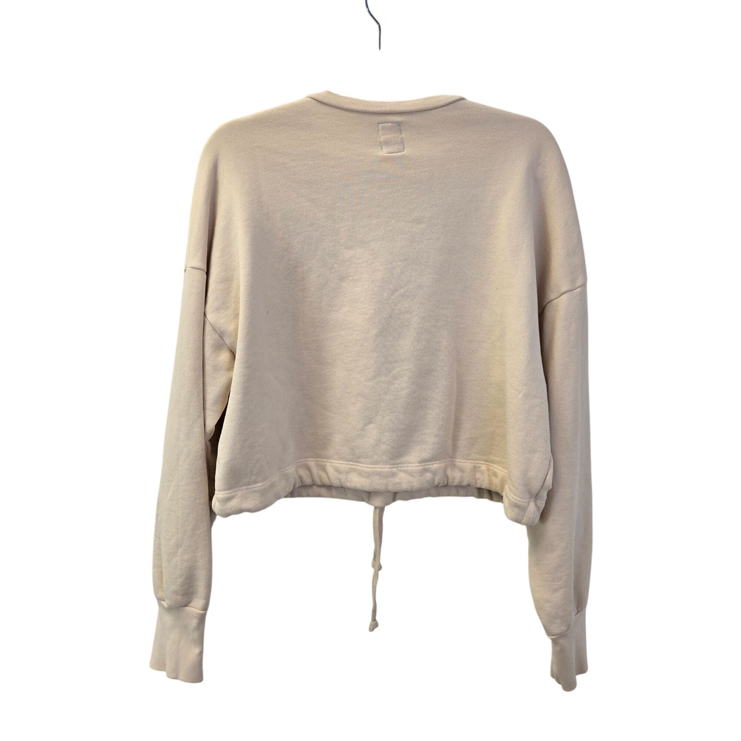NSF Cropped Tie Waist Sweatshirt Size Large