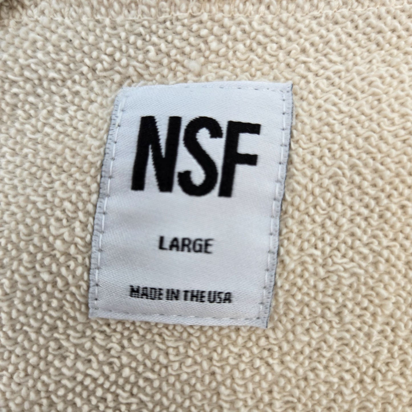 NSF Cropped Tie Waist Sweatshirt Size Large