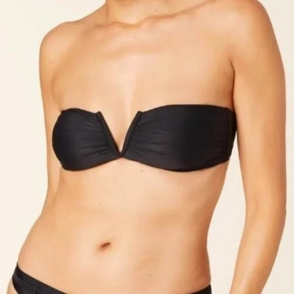 NWT Andie The Scala Padded Bandeau Bikini Top Size Large