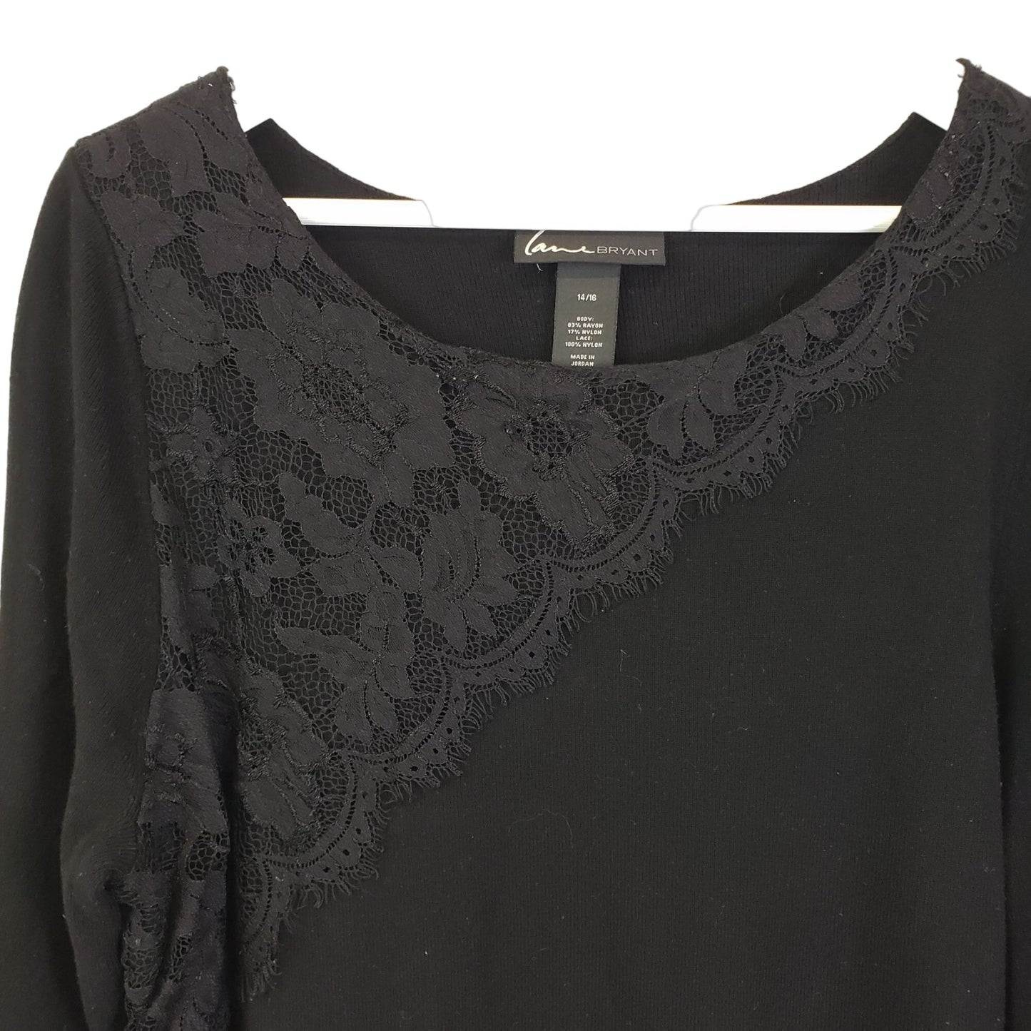Lane Bryant Lace Embellished Sweater Size 14/16