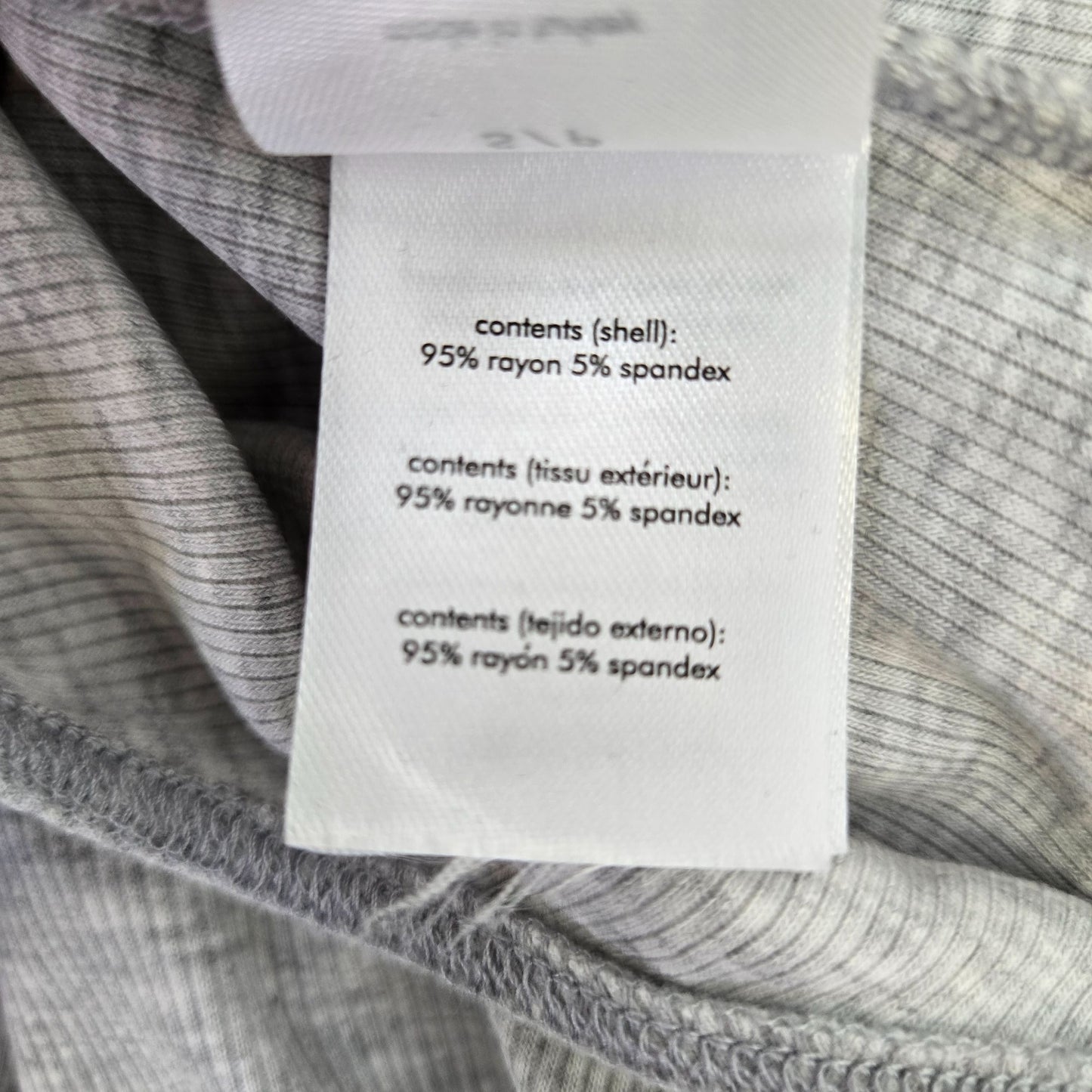 NWT WeWoreWhat Crewneck Henley Bodysuit in Heather Gray Size Small