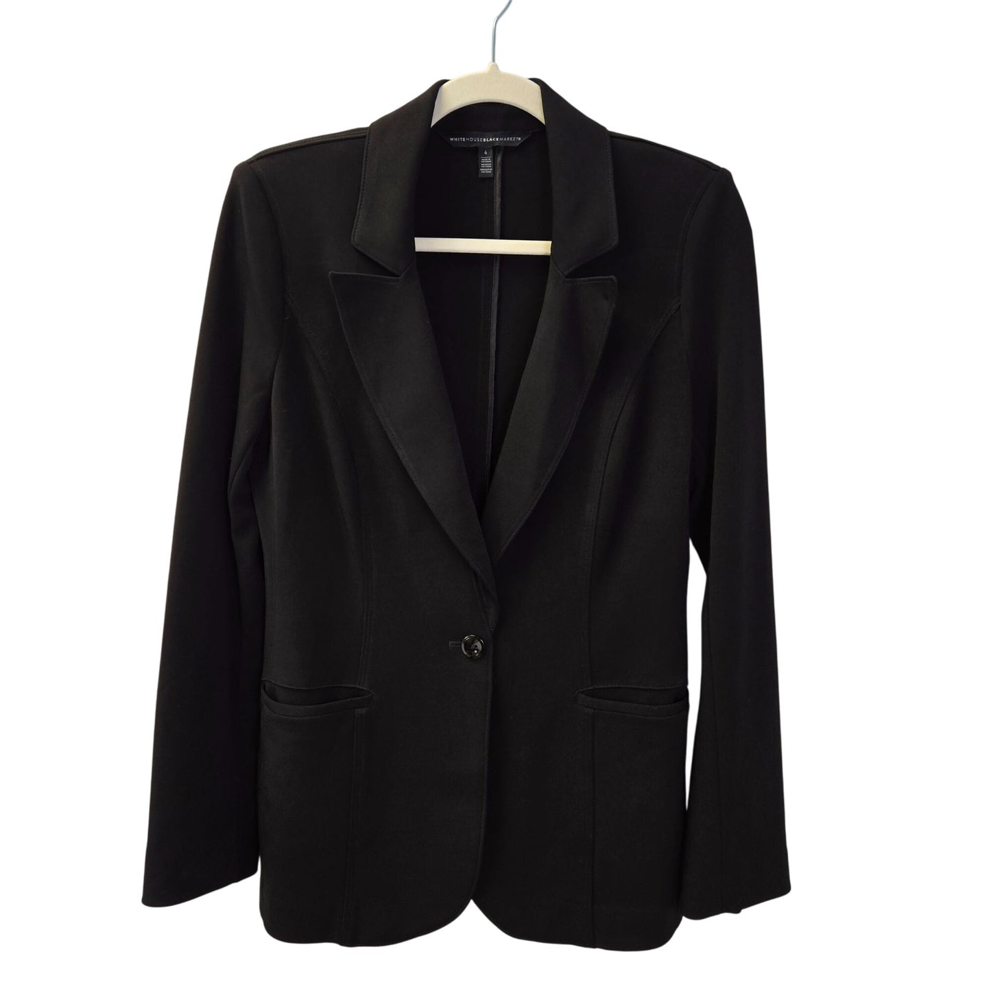 White House Black Market One Button Blazer Jacket Size 4