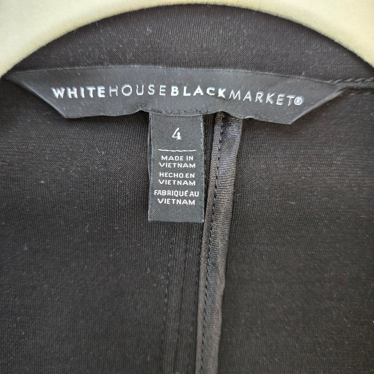 White House Black Market One Button Blazer Jacket Size 4