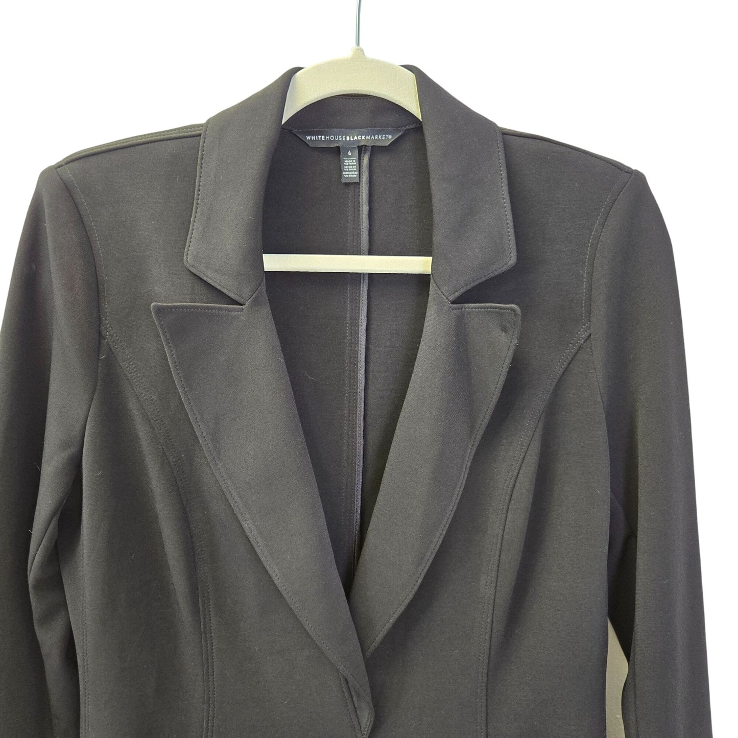 White House Black Market One Button Blazer Jacket Size 4