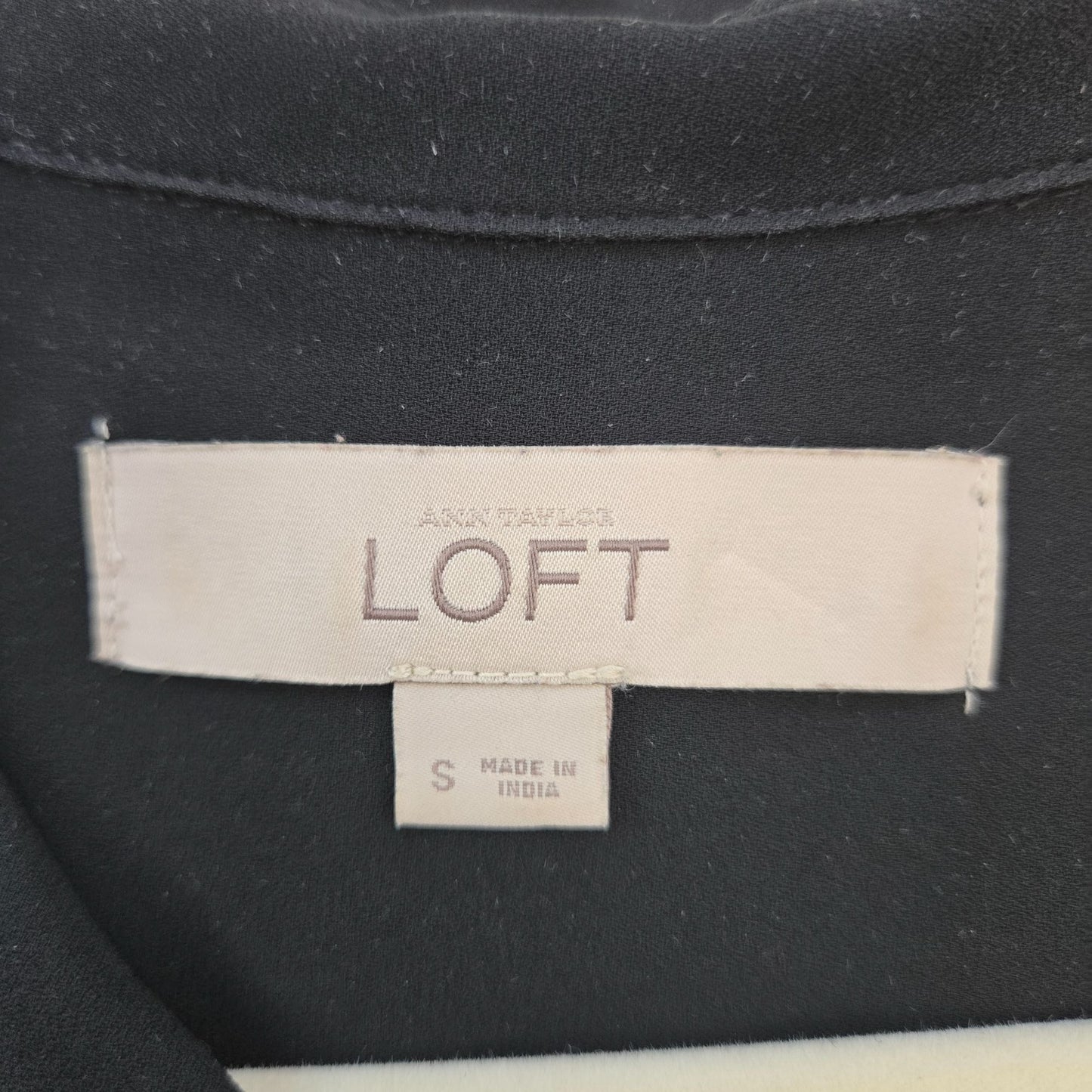 Loft Button Down Roll Tab Sleeve Blouse Size Small