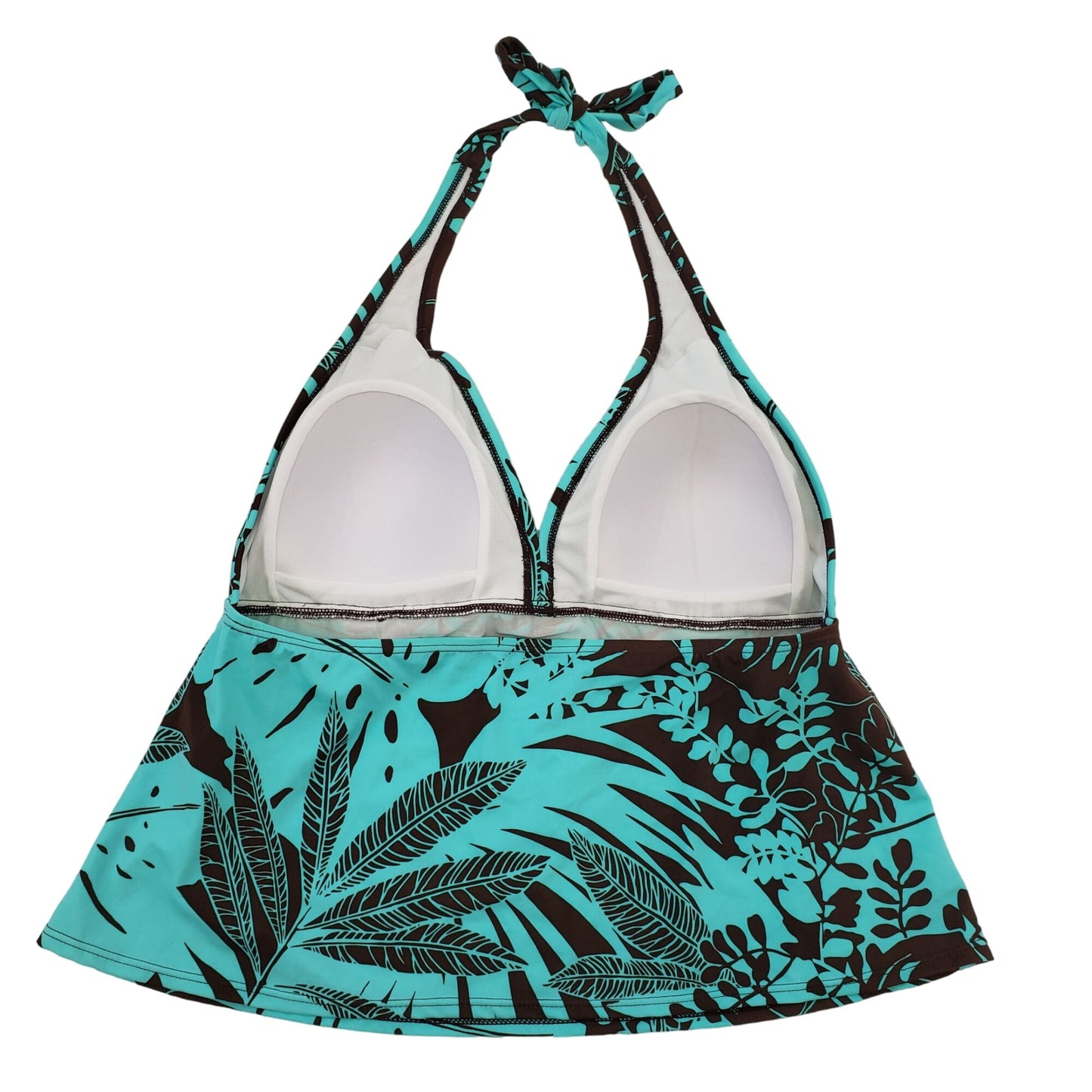 NWT Beach Bay Beaded Halter Swim Top Size 16W