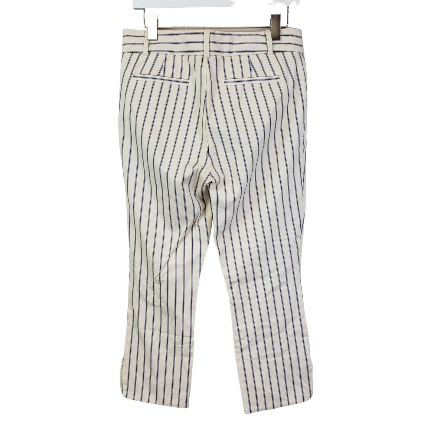 Anthropologie The Essential Slim Striped Crop Pants Size 6