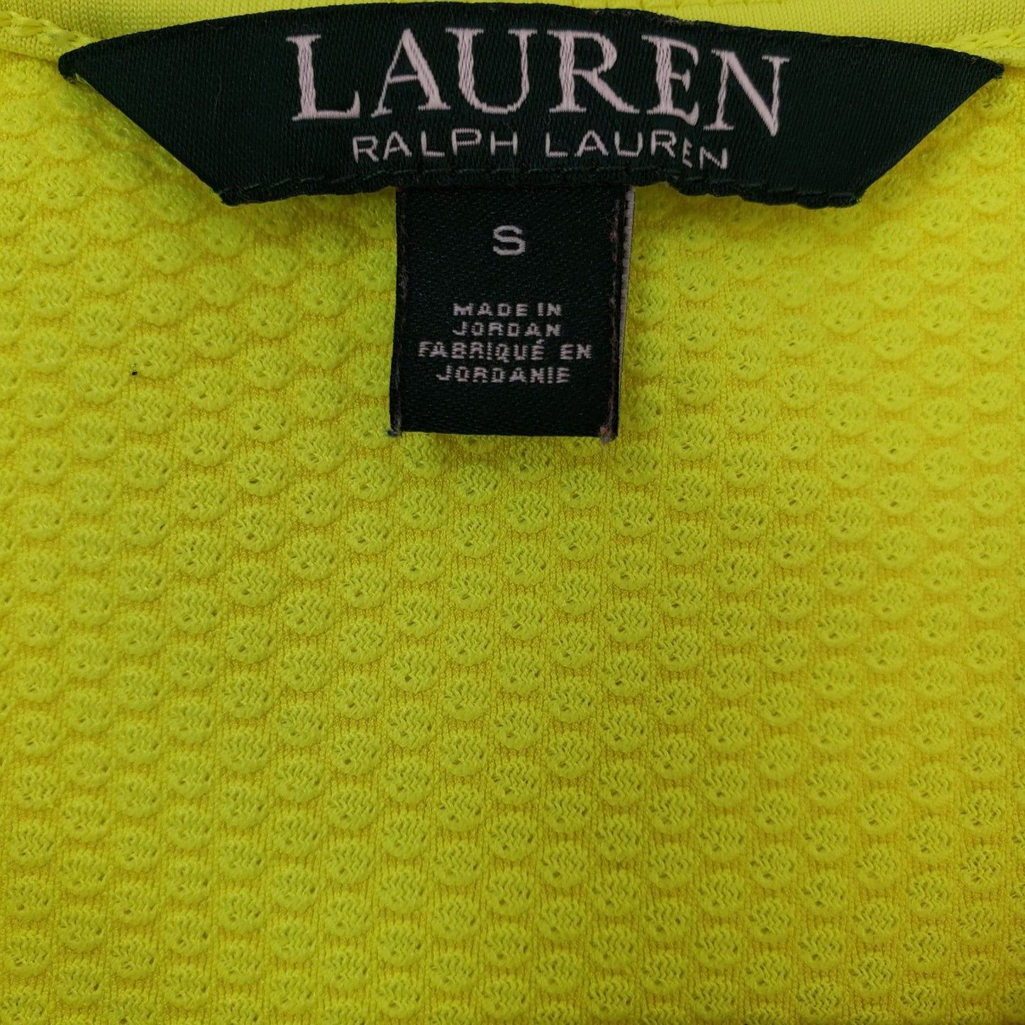 Lauren Ralph Lauren Waffle Knit Quarter Zip Activewear Jacket Size Small