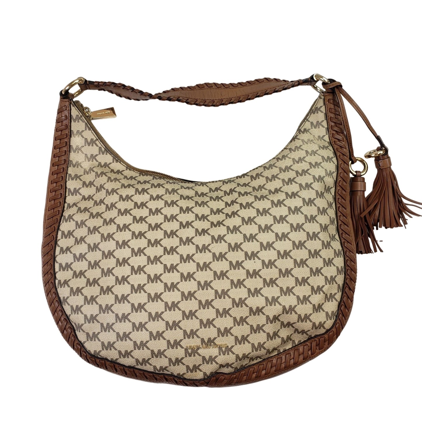 Michael Kors Lauren Signature Large Shoulder Hobo Handbag
