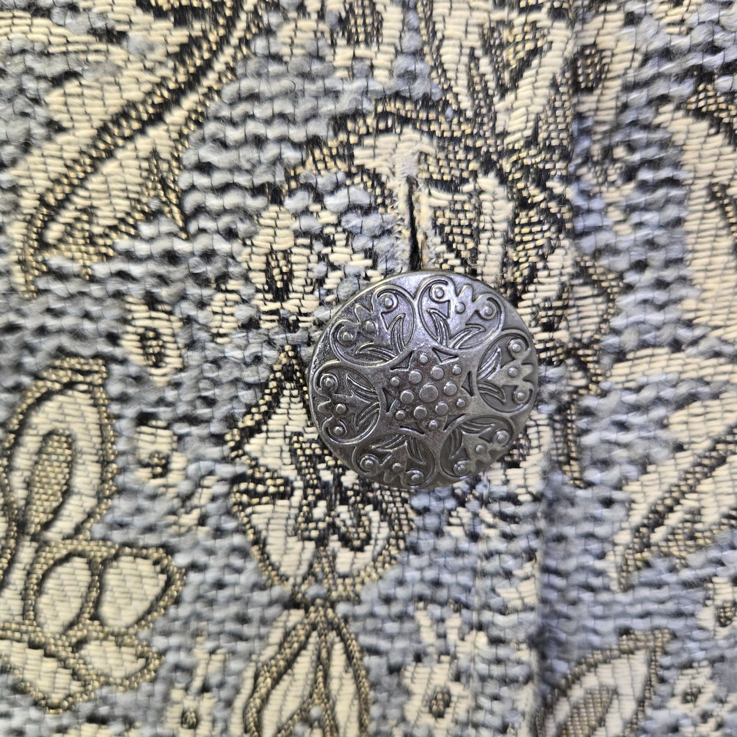 Chico's Jacquard Floral Blazer Jacket Size Chico's 1/Medium