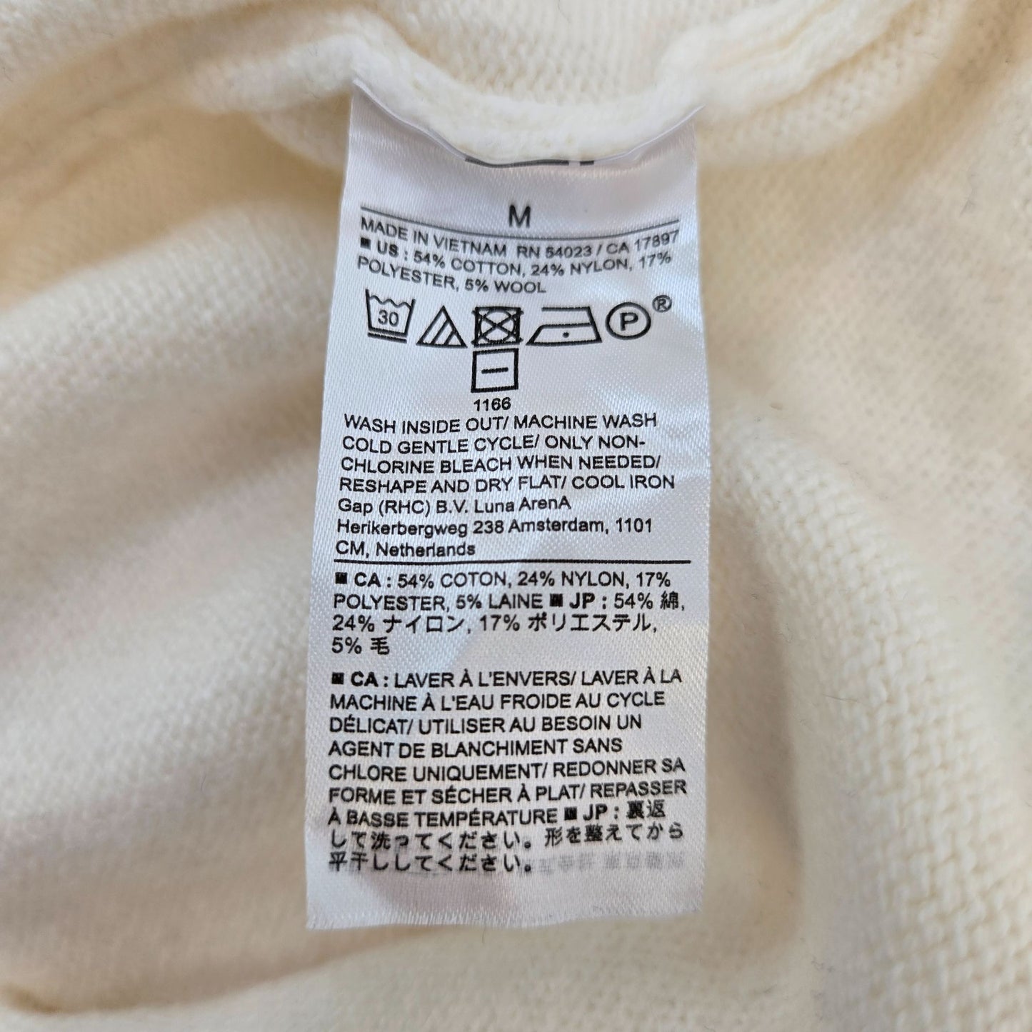 Banana Republic Factory Wool Blend V-Neck Oversized Sweater Size Medium