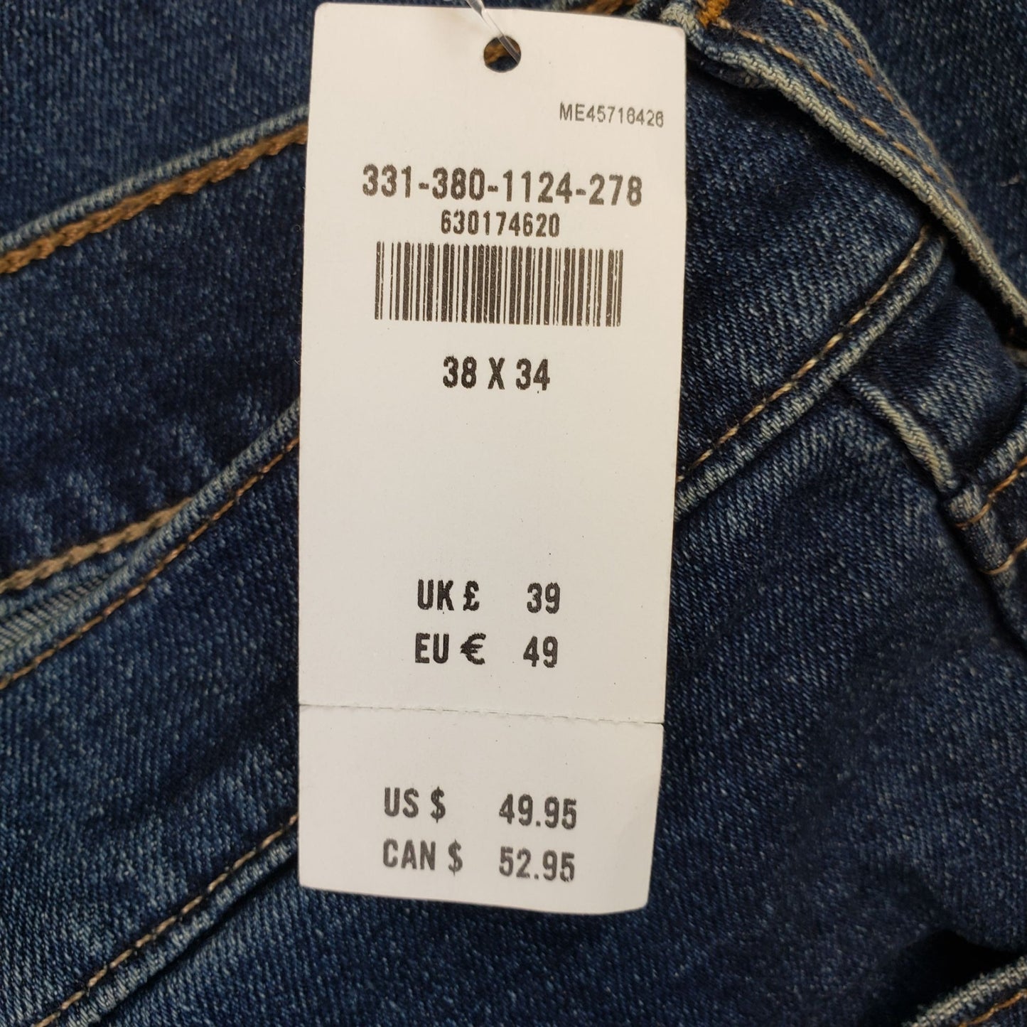 NWT Hollister Epic Flex Skinny Jeans Size 38x34