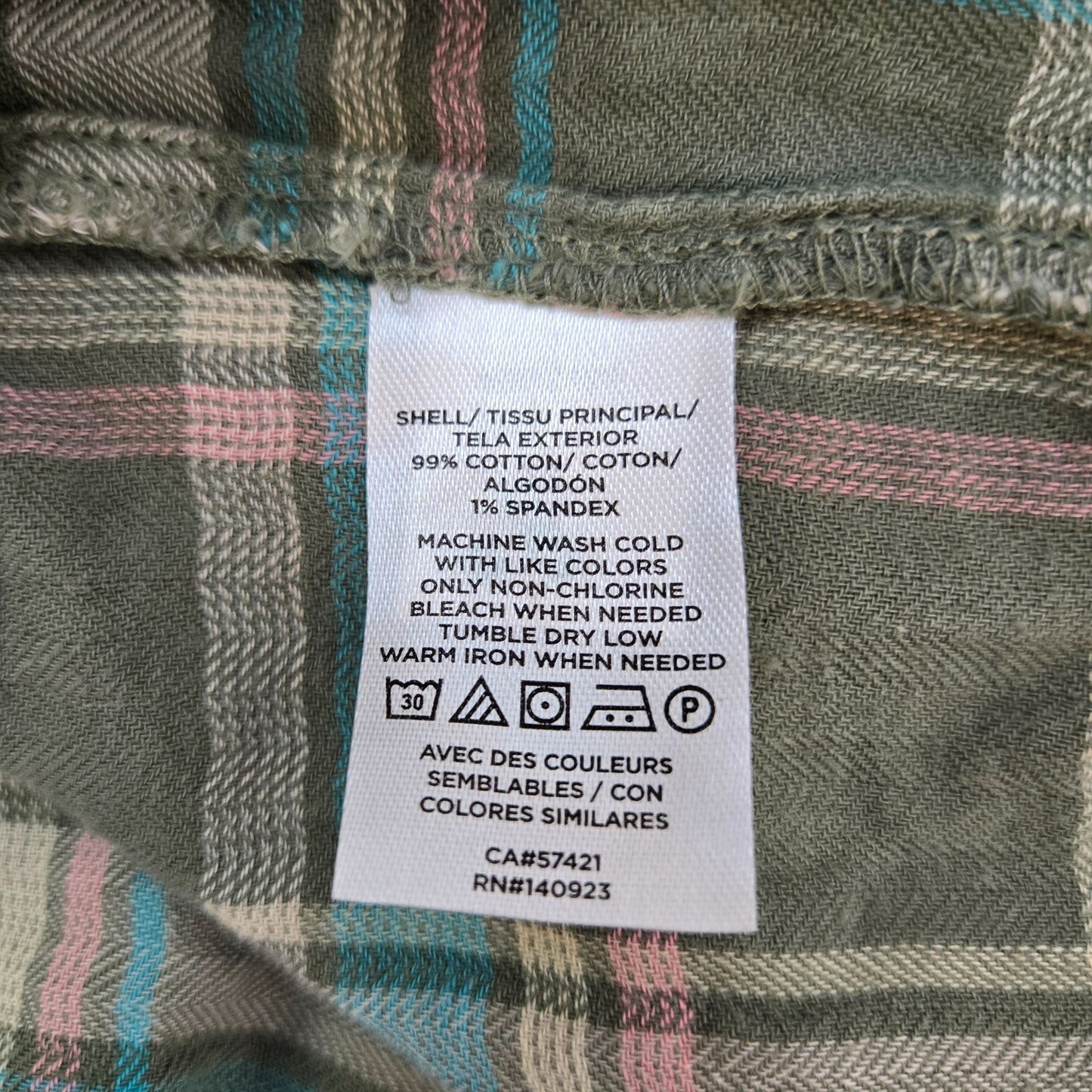 Loft Oversized Lightweight Plaid Popover Peasant Top Size Small Petite