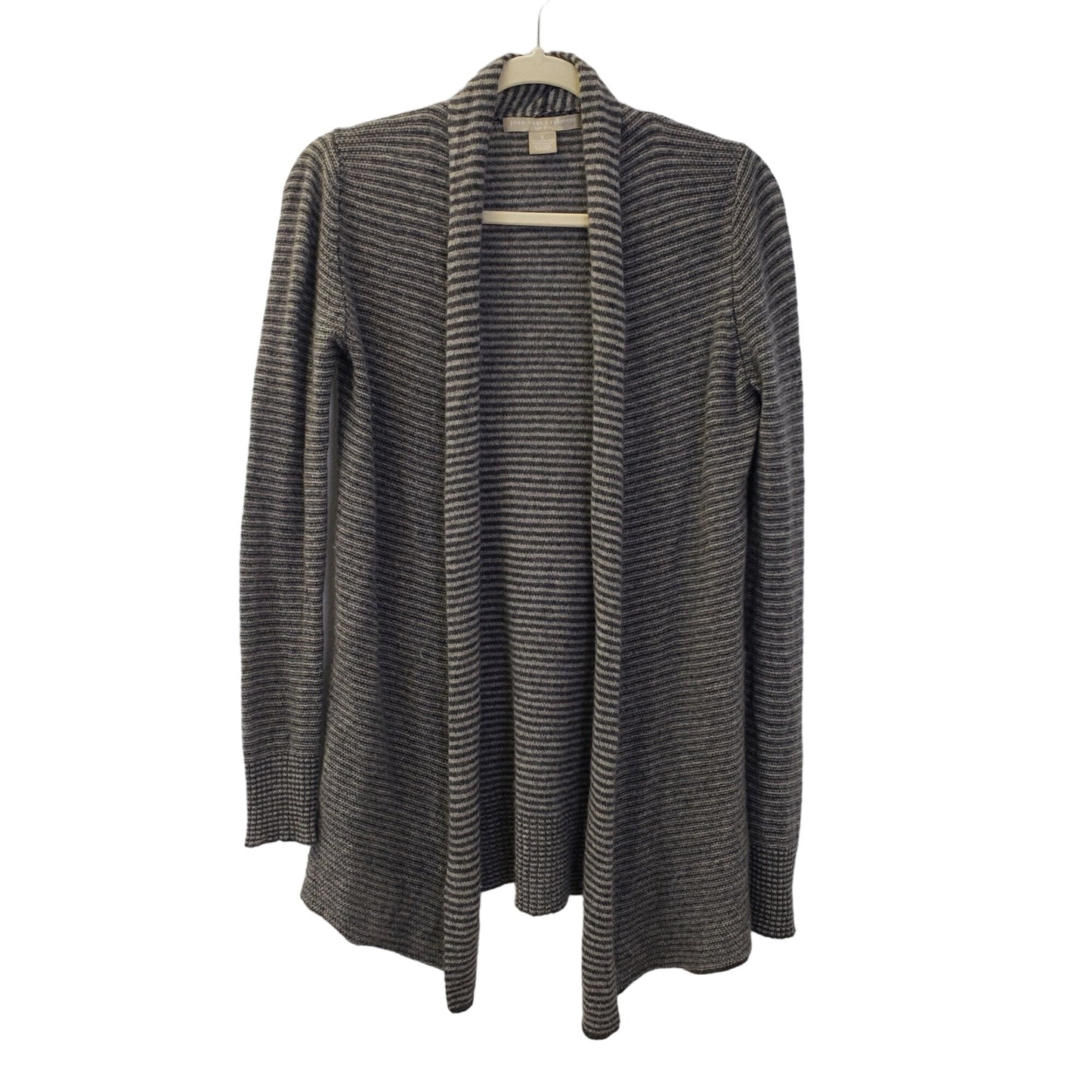 Joan Vass 100% Cashmere Open Cardigan Sweater Size Small