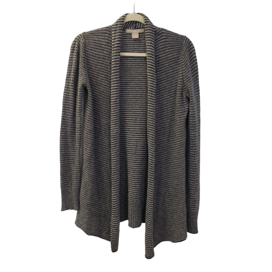 Joan Vass 100% Cashmere Open Cardigan Sweater Size Small