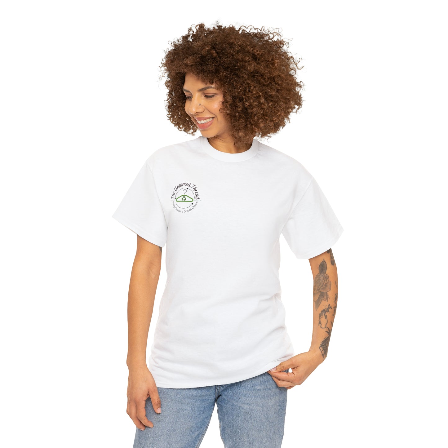 The Untamed Thread Logo Unisex Heavy Cotton Tee