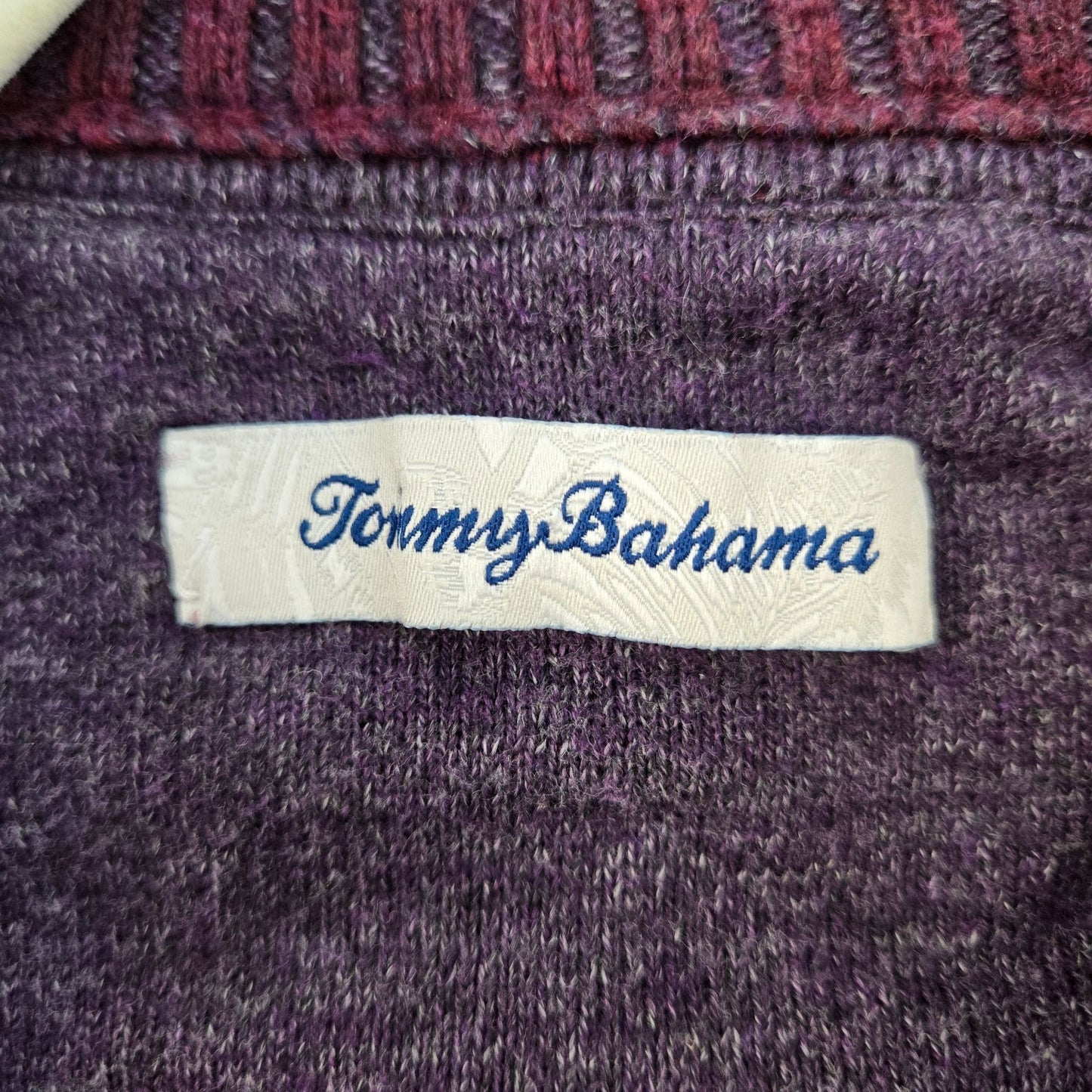 Tommy Bahama Textured Quarter Zip Sweater Size Medium