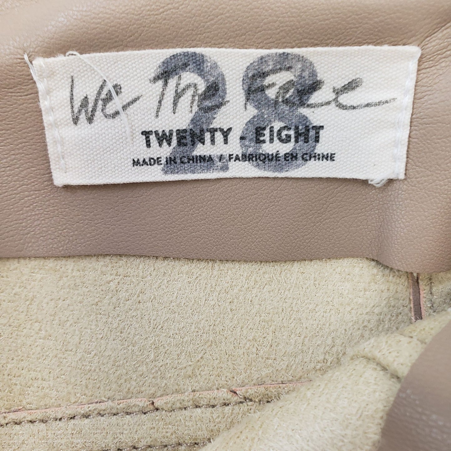 Free People We the Free Vegan Leather Flare Pants Size 28