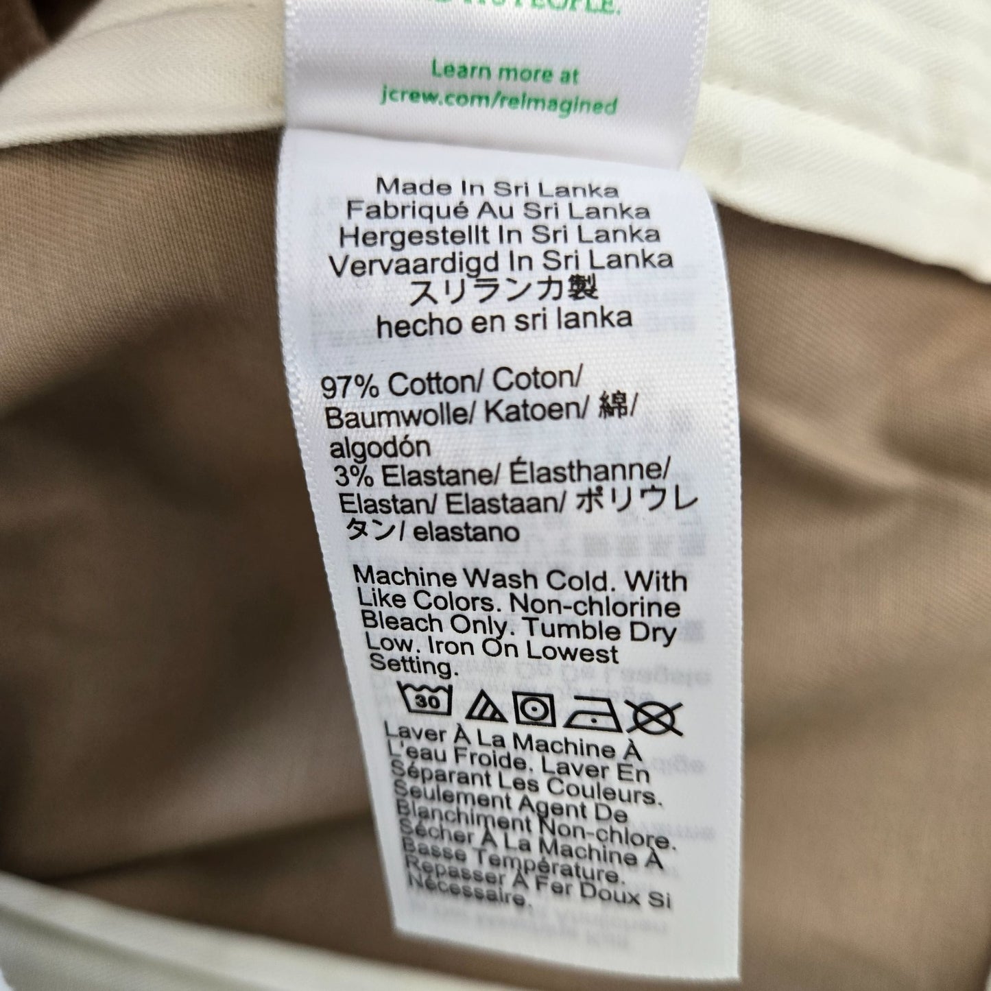 NWT J. Crew Bowery Chino Dress Pants Size 38x34
