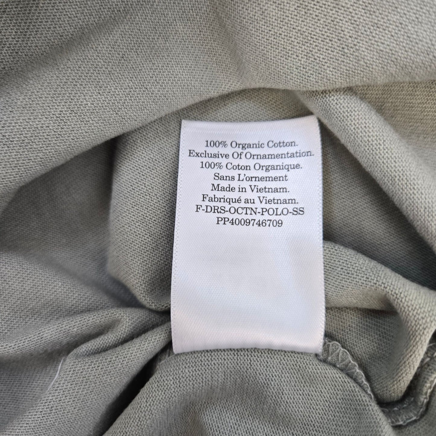 NWT Everlane Organic Cotton Polo Dress in Fog Size XS