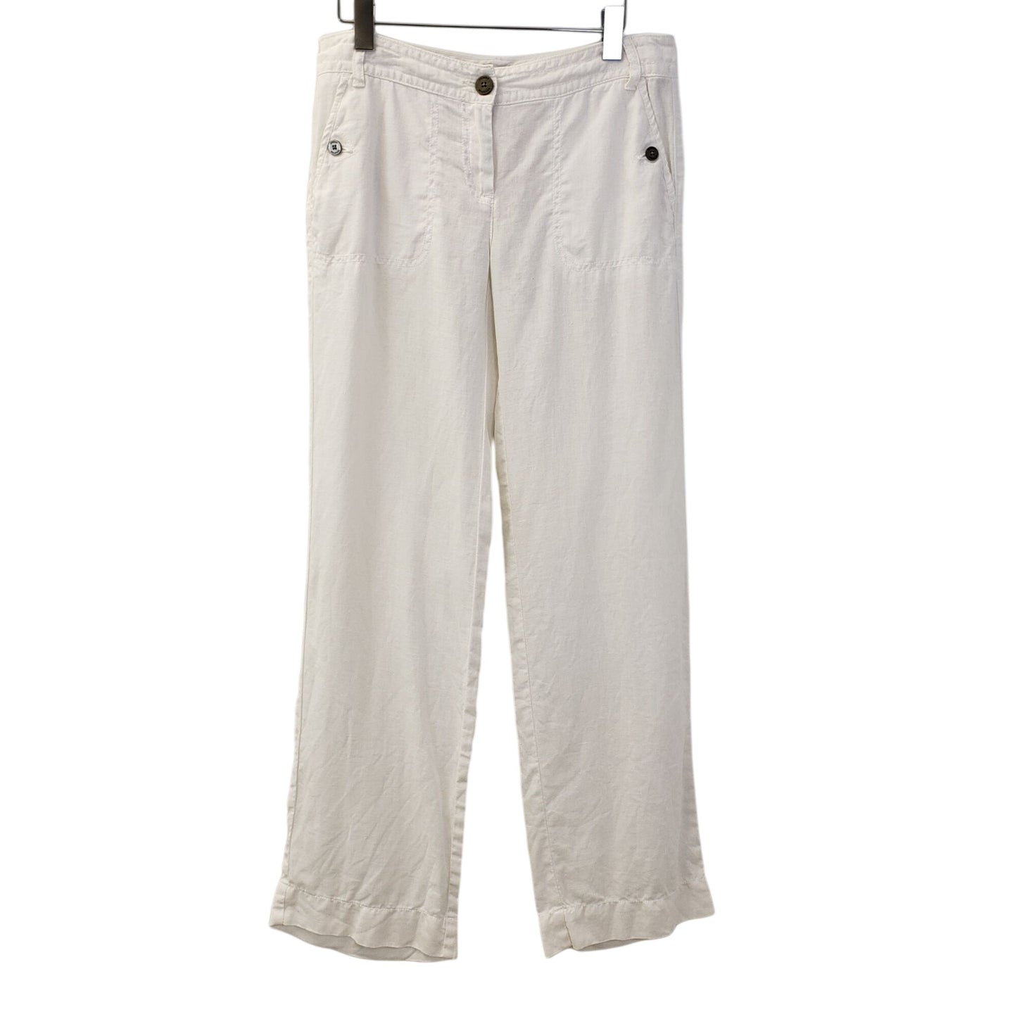 Tommy Hilfiger 100% Linen Wide Leg Pants Size 4