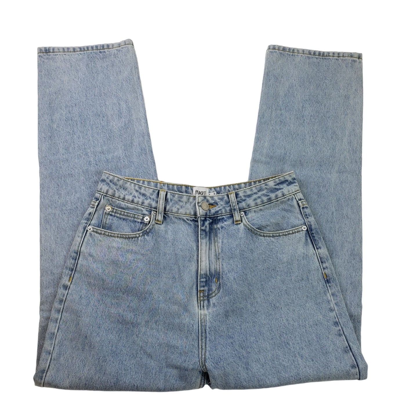 Princess Polly Distressed High Rise Mom Jeans Size 8