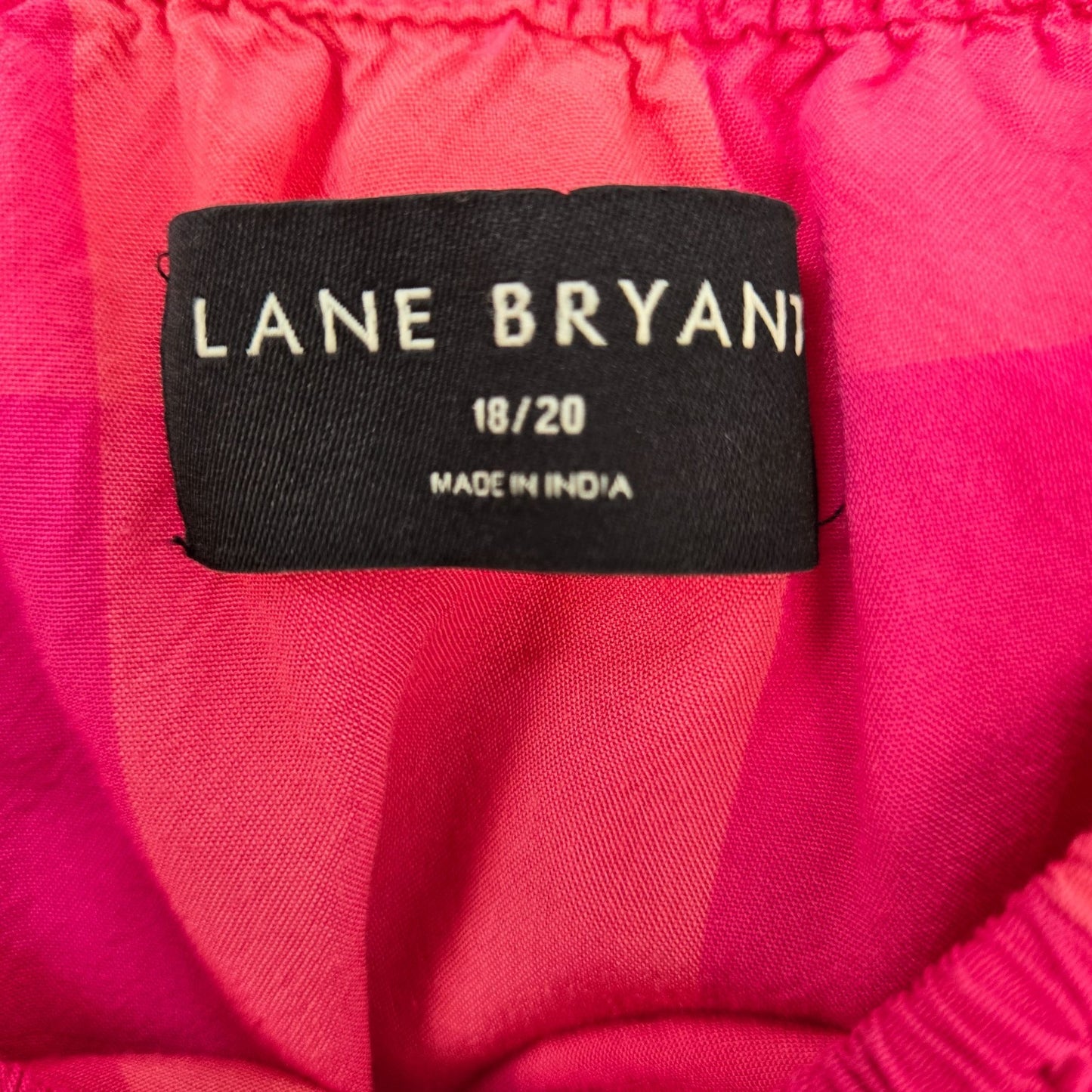Lane Bryant Checked On or Off the Shoulder Crop Blouse Size 18/20