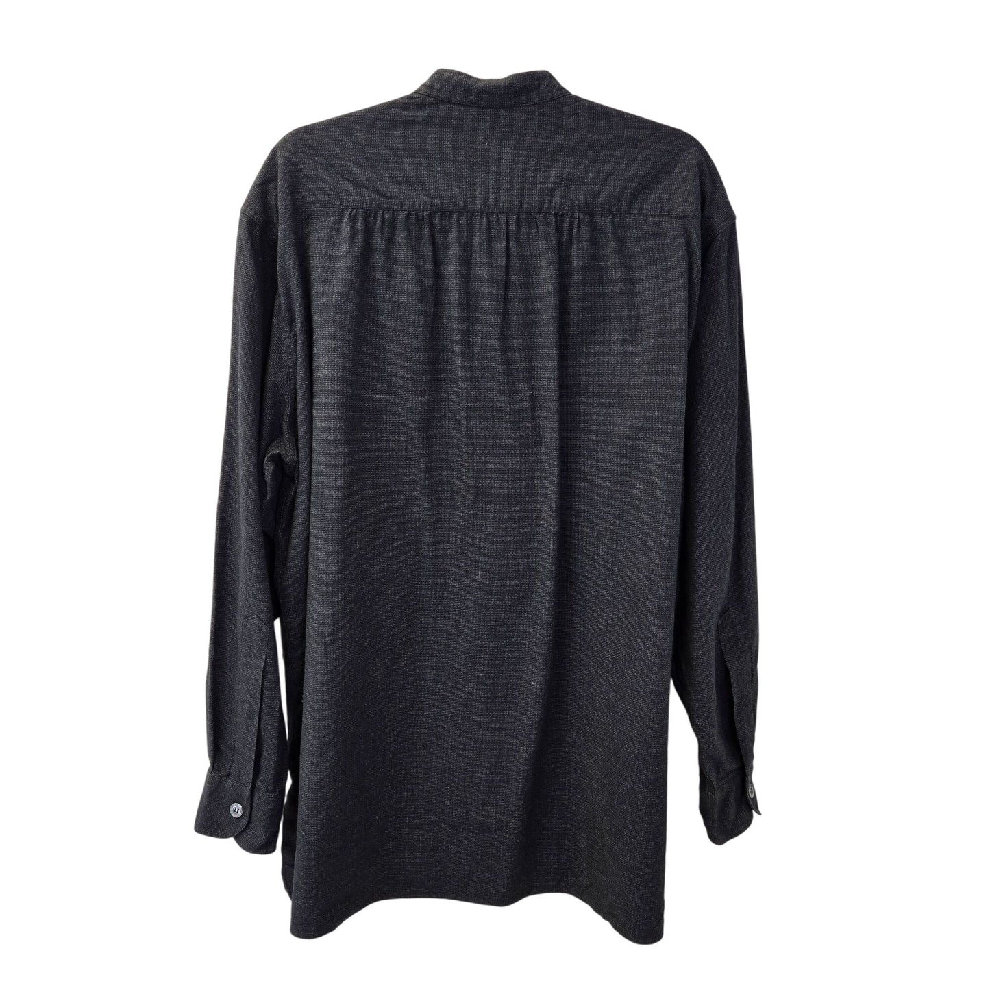 Ermenegildo Zenga Collarless Button Down Shirt Size Large