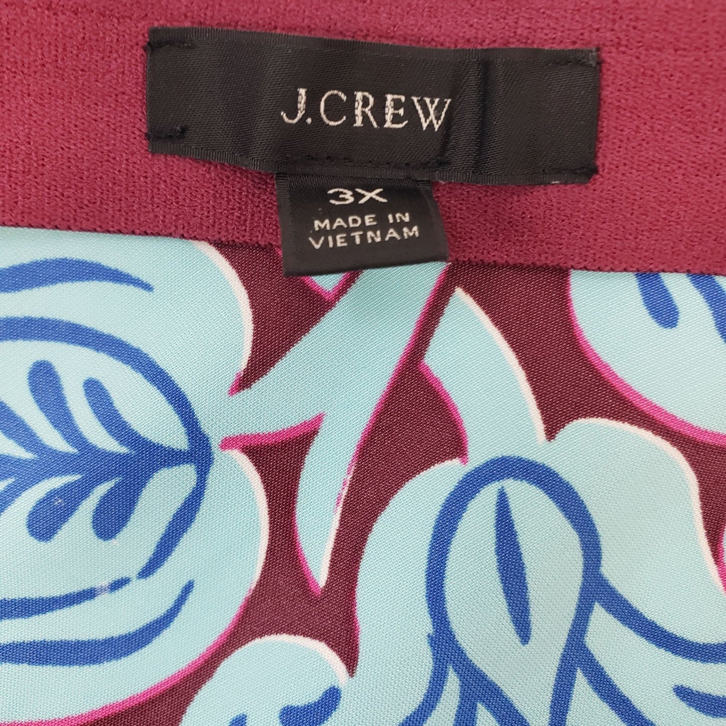 J. Crew Paisley Print Midi A-Line Skirt Size 3XL