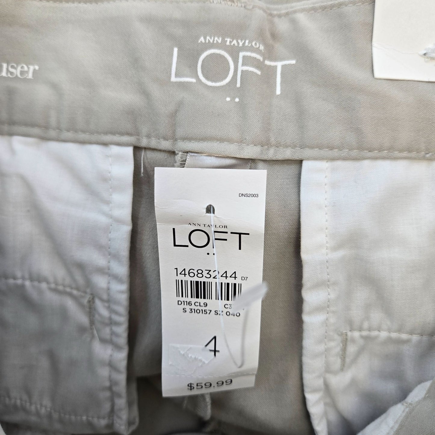 NWT Loft Outlet Curvy Trouser Dress Pants Size 4