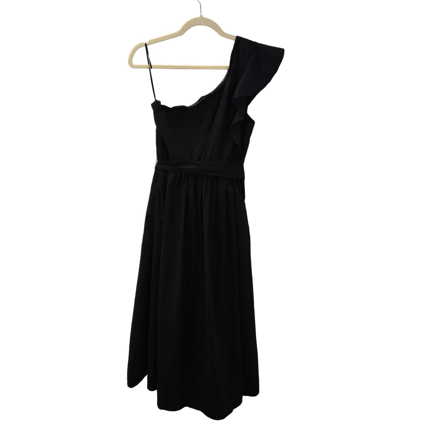 NWT J. Crew Factory One Shoulder Tie Waist Midi Dress Size 12