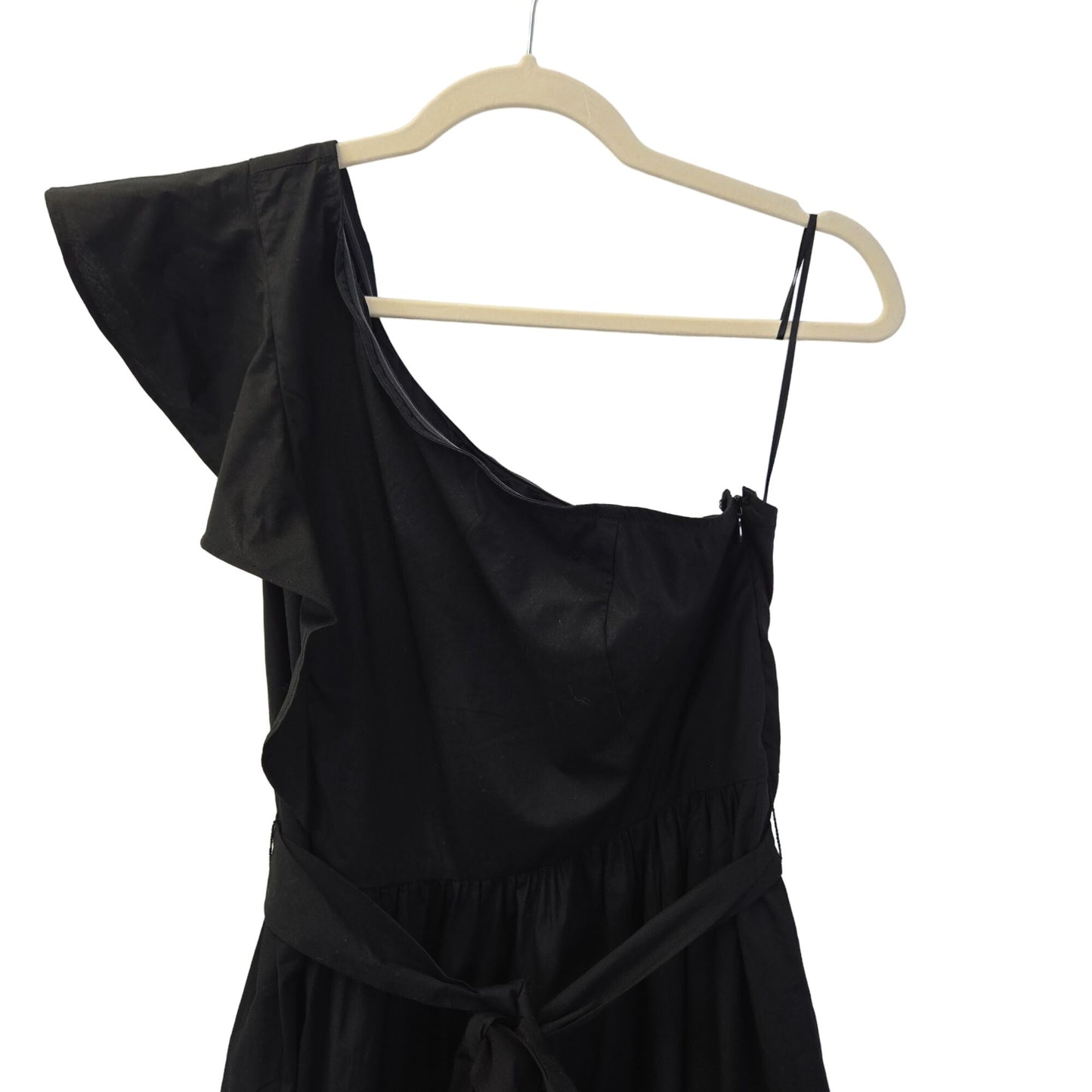 NWT J. Crew Factory One Shoulder Tie Waist Midi Dress Size 12