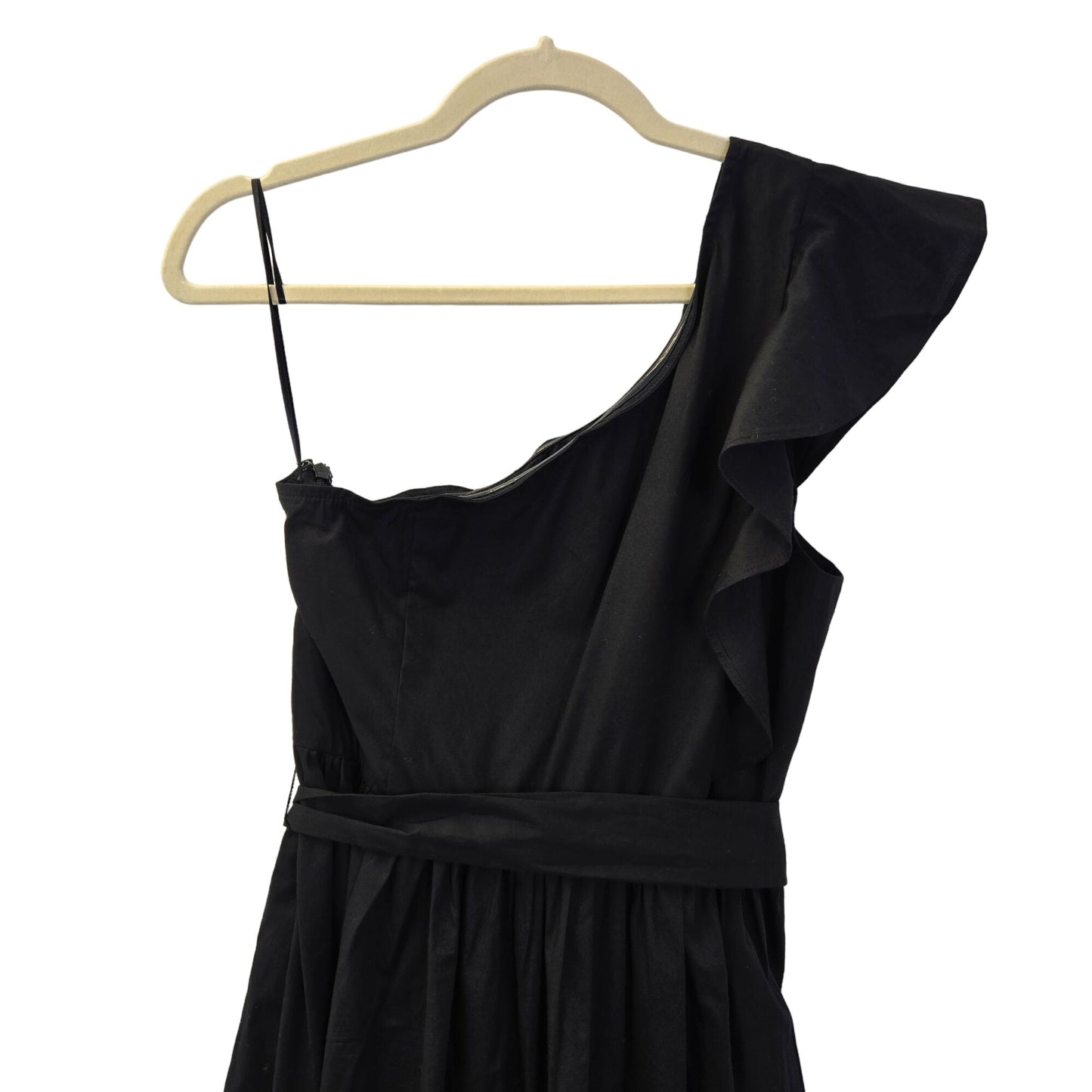 NWT J. Crew Factory One Shoulder Tie Waist Midi Dress Size 12