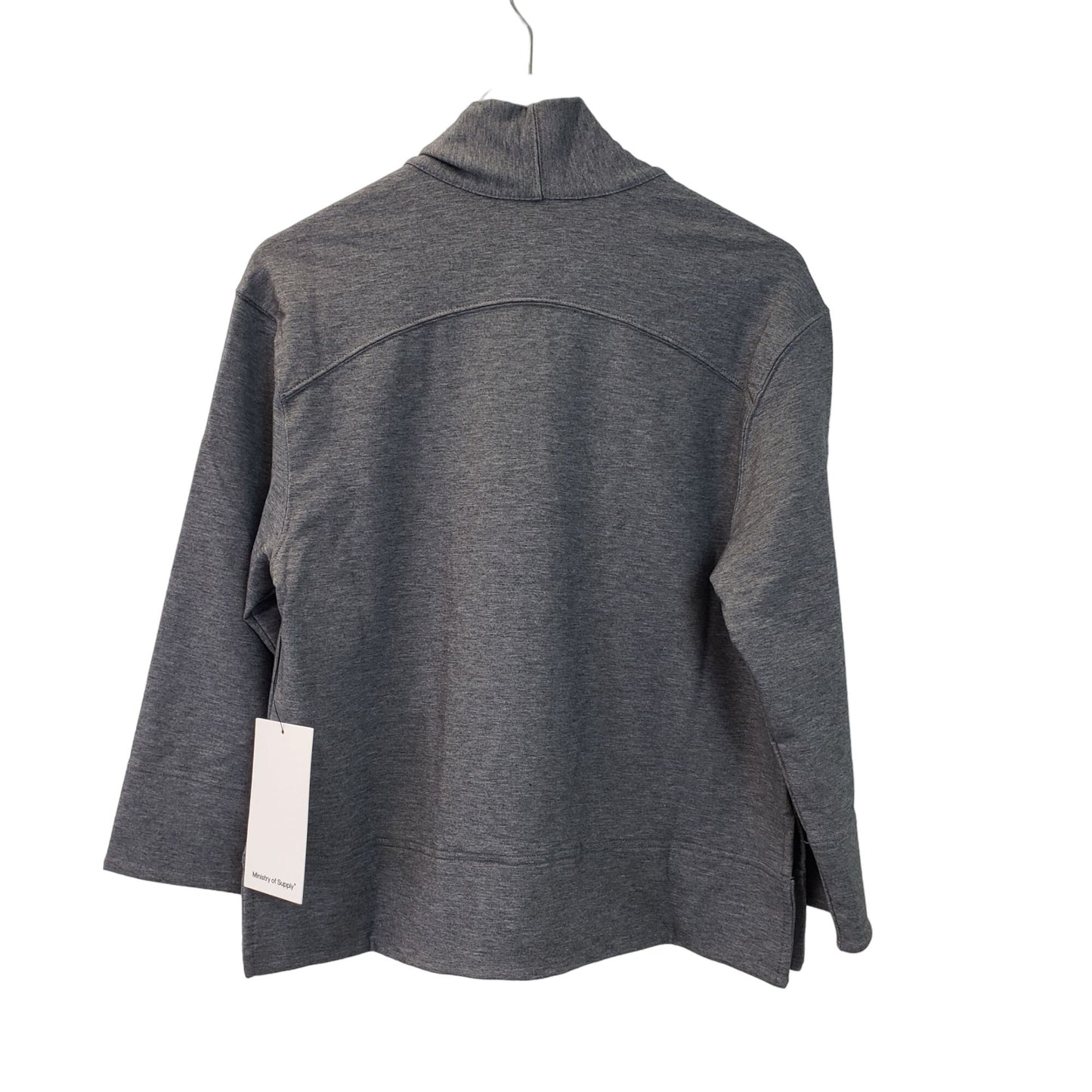 NWT Ministry of Supply Wool Blend Oversized Fusion Terry Cardigan Sweatshirt Size XXS