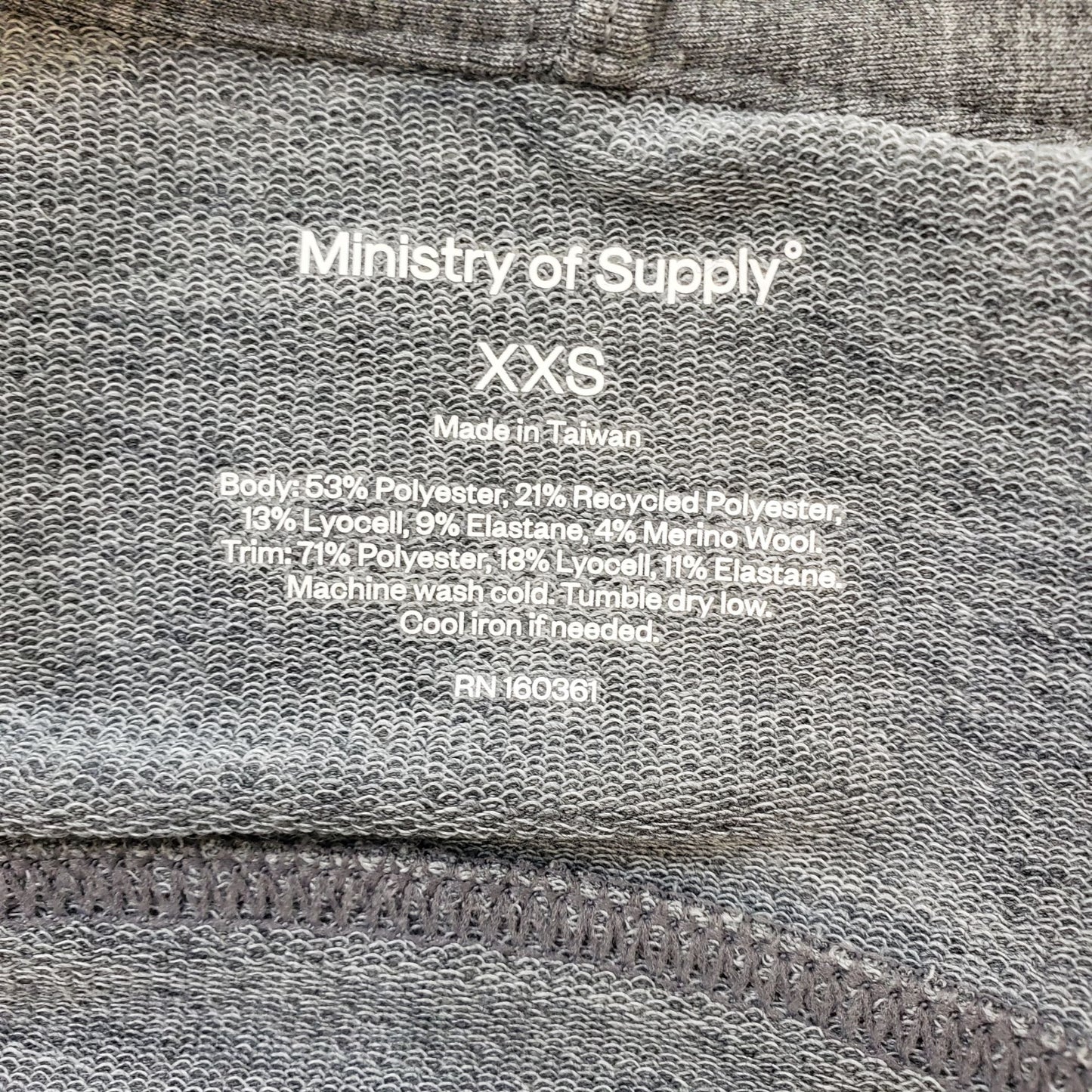 NWT Ministry of Supply Wool Blend Oversized Fusion Terry Cardigan Sweatshirt Size XXS