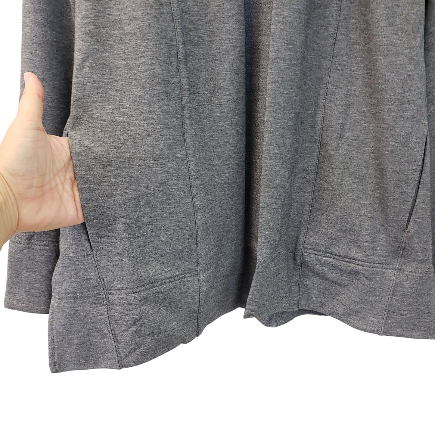 NWT Ministry of Supply Wool Blend Oversized Fusion Terry Cardigan Sweatshirt Size XXS