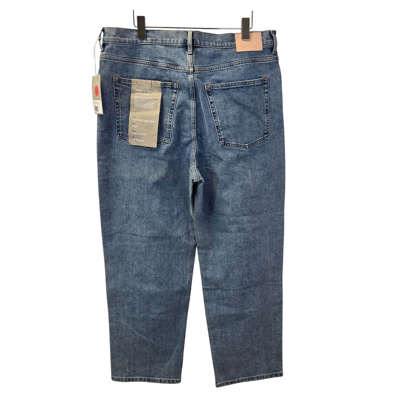 NWT Everlane The Way High Jeans In Light Indigo Size 33