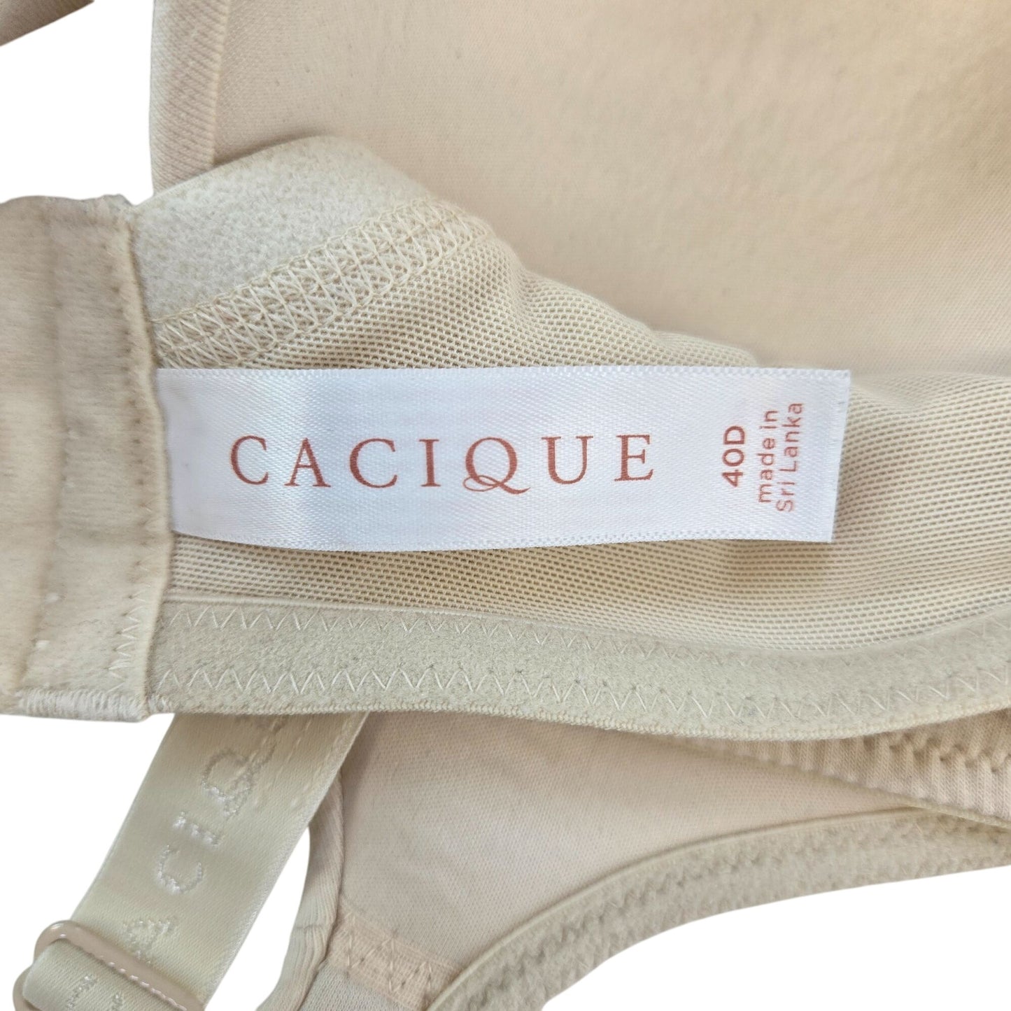 Cacique Cotton Lightly Lined Full Coverage Underwire Bra Size 40D