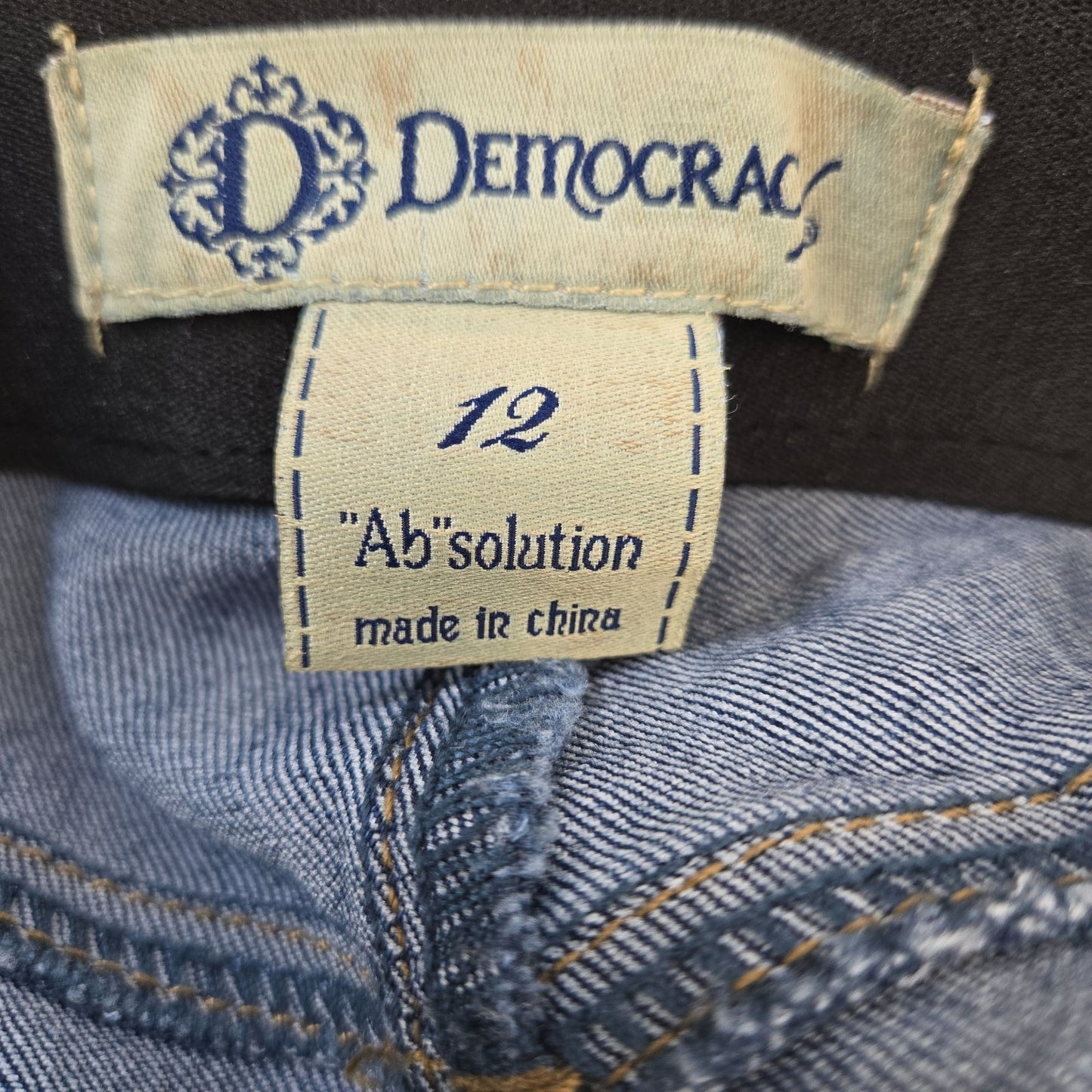 Democracy Absolution Ab Technology Skinny Jeans Size 12